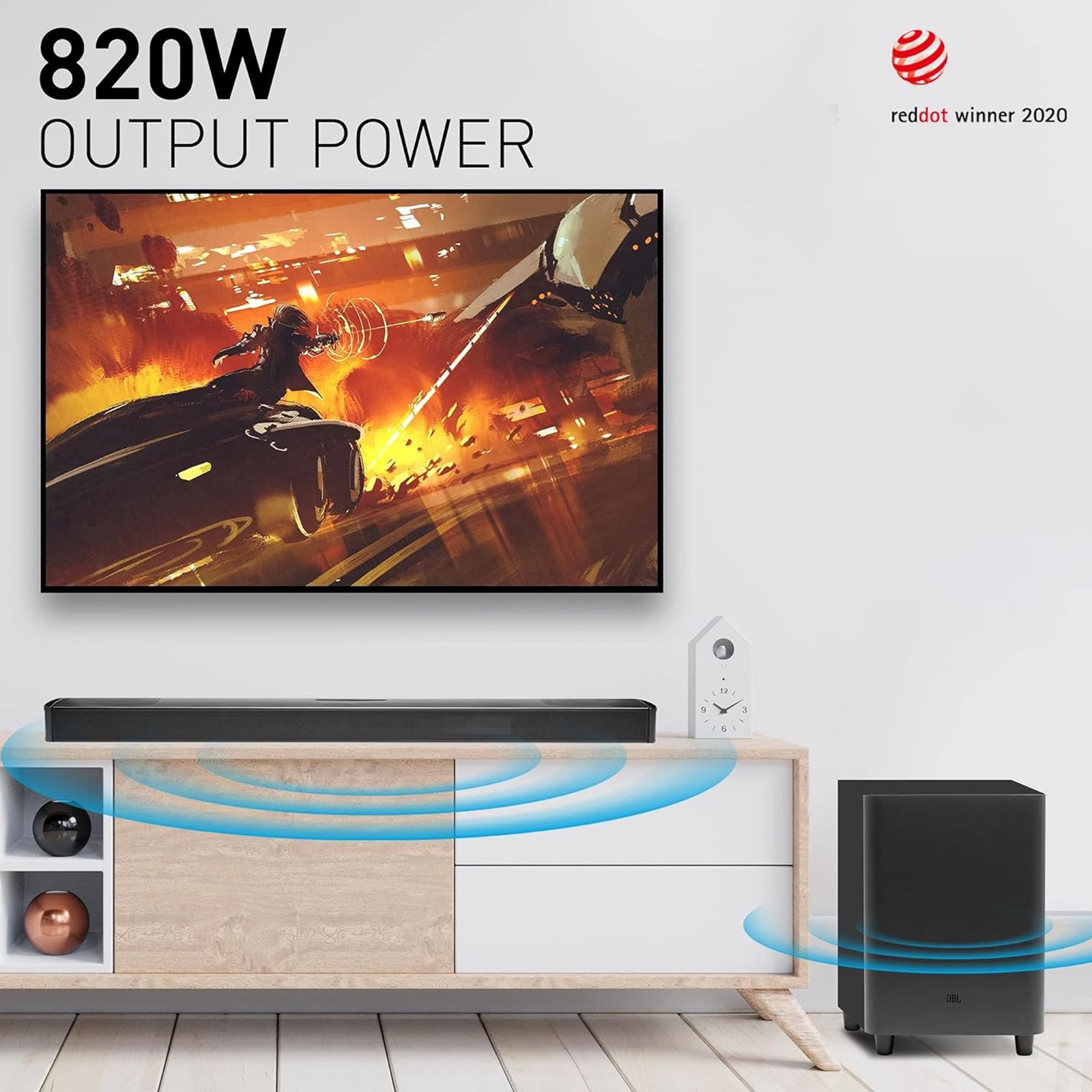 JBL Bar 820W Bluetooth Soundbar with Remote (Dolby Atmos, 9.1 Channel, Black) JBL Bar 820W Bluetooth Soundbar with Remote (Dolby Atmos, 9.1 Channel, Black)_14