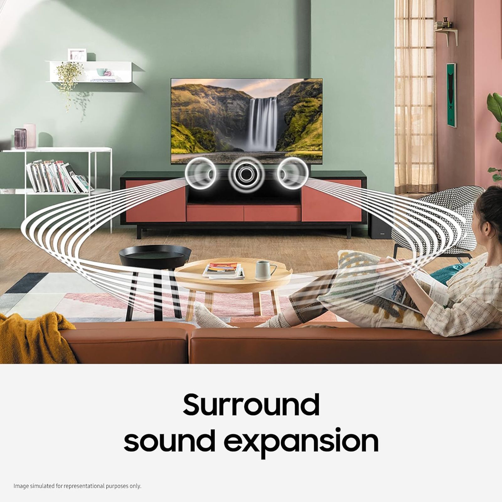 SAMSUNG HW-T400/XL 40W Bluetooth Soundbar with Remote (Dolby Atmos, 2.0 Channel, Black)_5