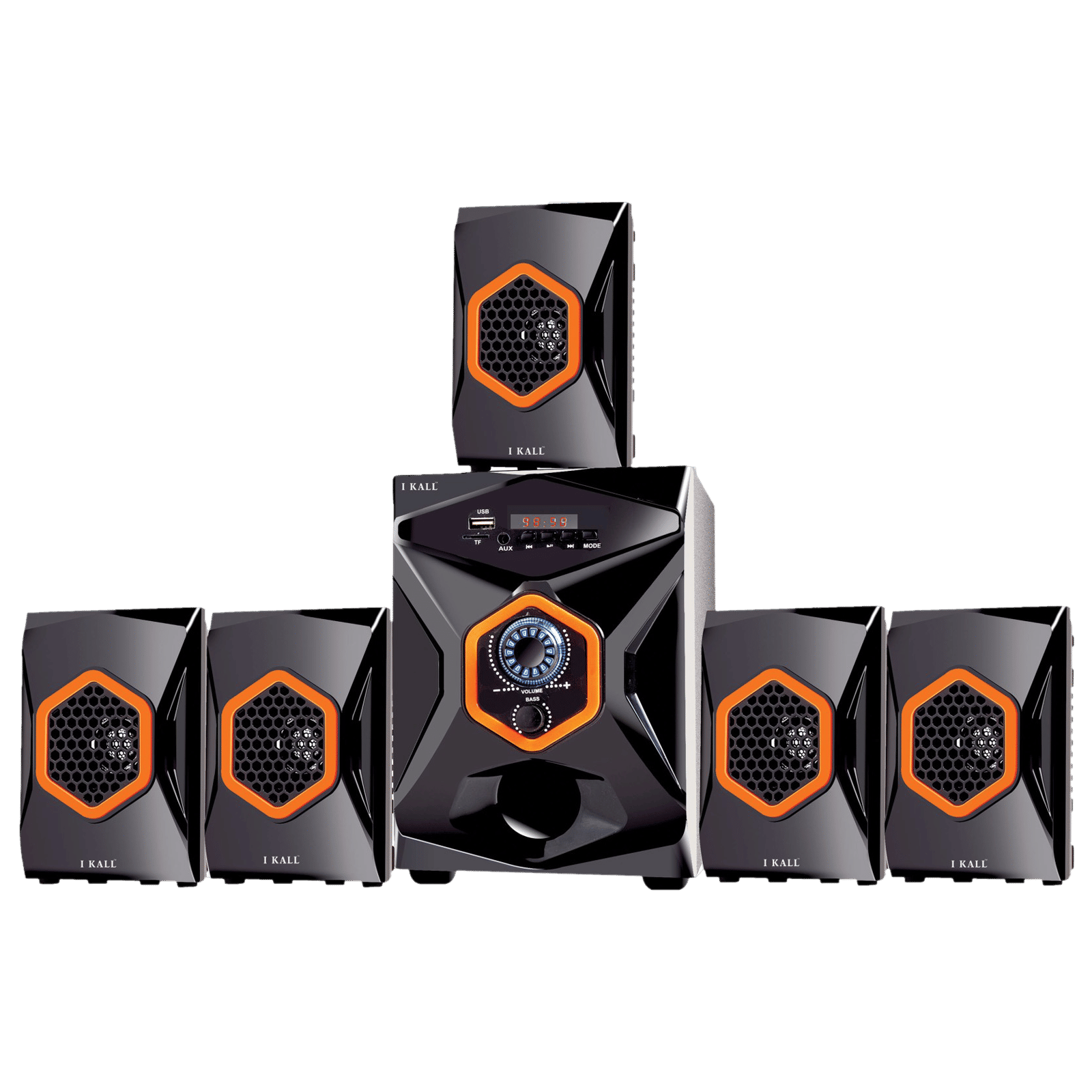 I KALL IK-555 70W Bluetooth Home Theatre with Remote (5.1 Channel, Black) I KALL IK-555 70W Bluetooth Home Theatre with Remote (5.1 Channel, Black)_1