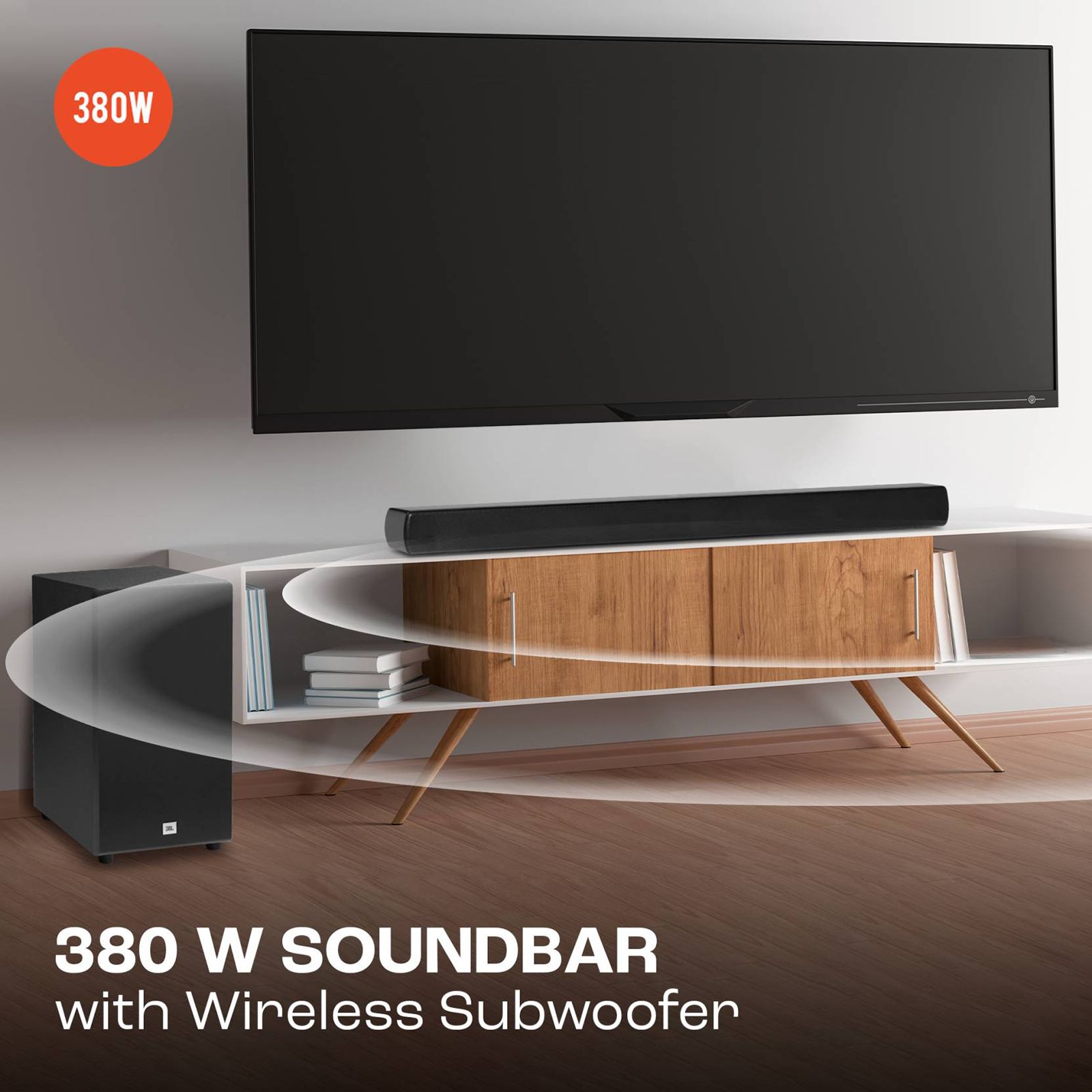 JBL Cinema SB190 380W Bluetooth Soundbar with Remote (Dolby Atmos, 2.1 Channel, Black)_10
