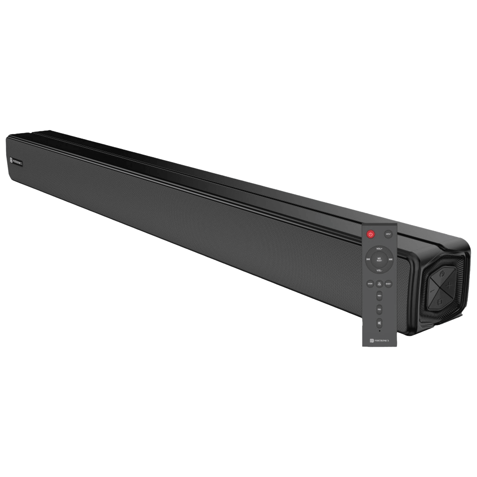 PORTRONICS Pure Sound One 60W Bluetooth Soundbar with Remote (Surround Sound, Stereo Channel, Black) PORTRONICS Pure Sound One 60W Bluetooth Soundbar with Remote (Surround Sound, Stereo Channel, Black)_1