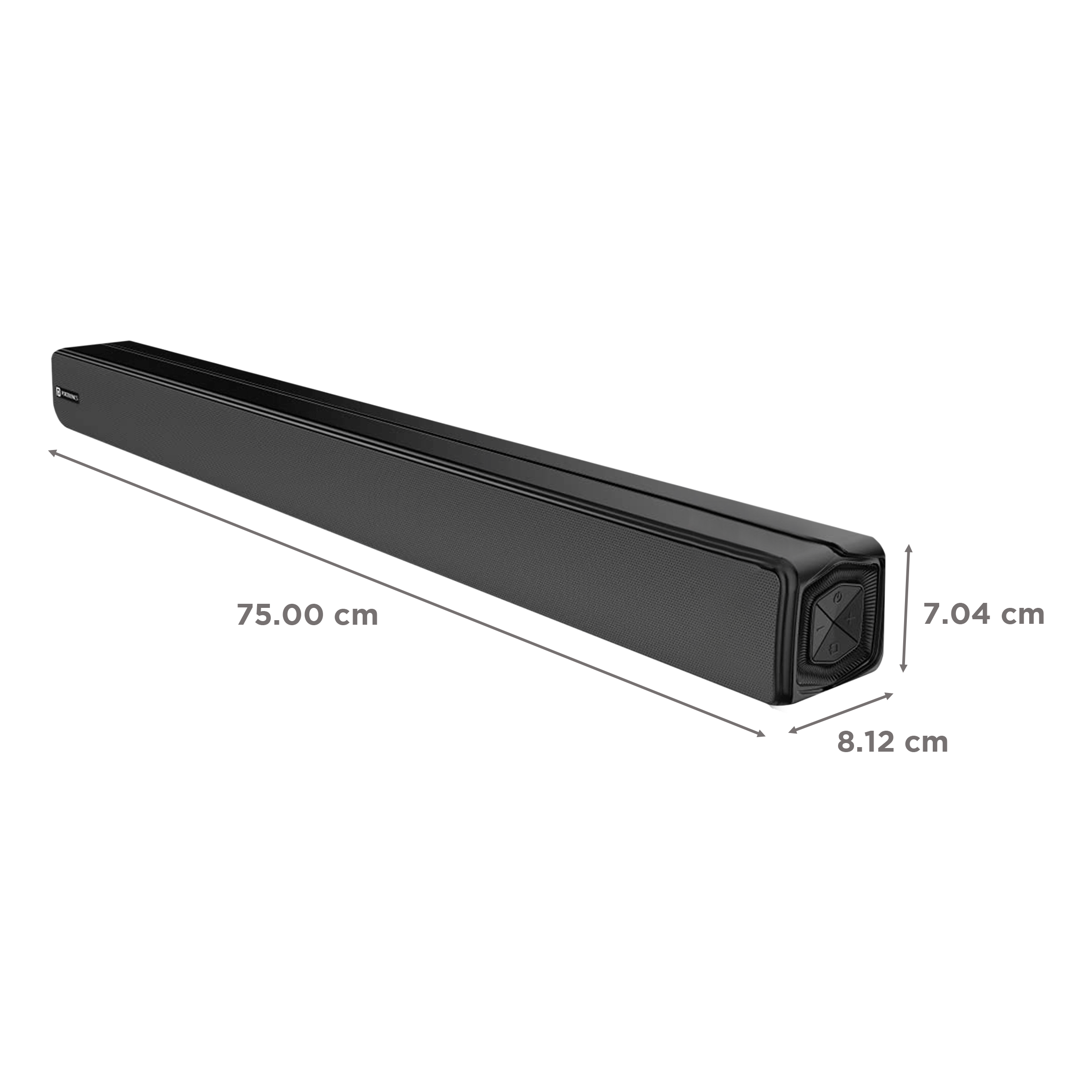 PORTRONICS Pure Sound One 60W Bluetooth Soundbar with Remote (Surround Sound, Stereo Channel, Black) PORTRONICS Pure Sound One 60W Bluetooth Soundbar with Remote (Surround Sound, Stereo Channel, Black)_3