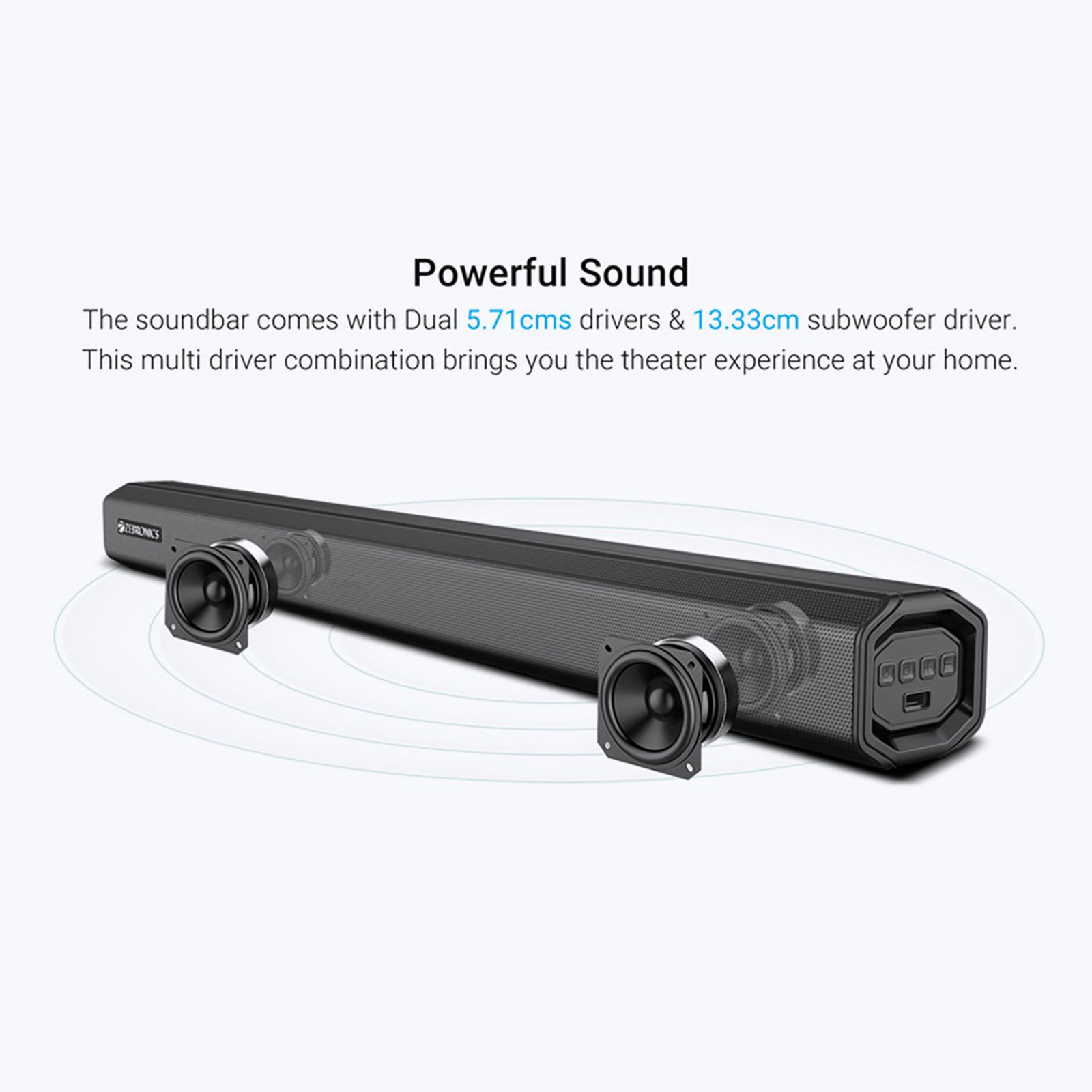 ZEBRONICS Zeb-Juke Bar 3901 80W Bluetooth Soundbar with Remote (Hi-Fidelity Audio, Black)_9