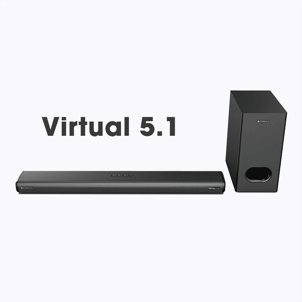 ZEBRONICS Zeb-Juke Bar 9100 160W Bluetooth Soundbar with Remote (Dolby Audio, 5.1 Channel, Black) ZEBRONICS Zeb-Juke Bar 9100 160W Bluetooth Soundbar with Remote (Dolby Audio, 5.1 Channel, Black)_6