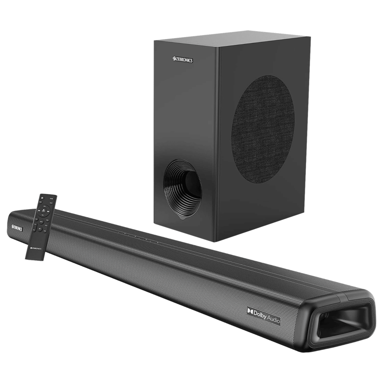 ZEBRONICS Zeb-Juke Bar 9200 DWS Pro 160W Bluetooth Soundbar with Remote (Dolby Digital Plus, 2.1 Channel, Black)_1