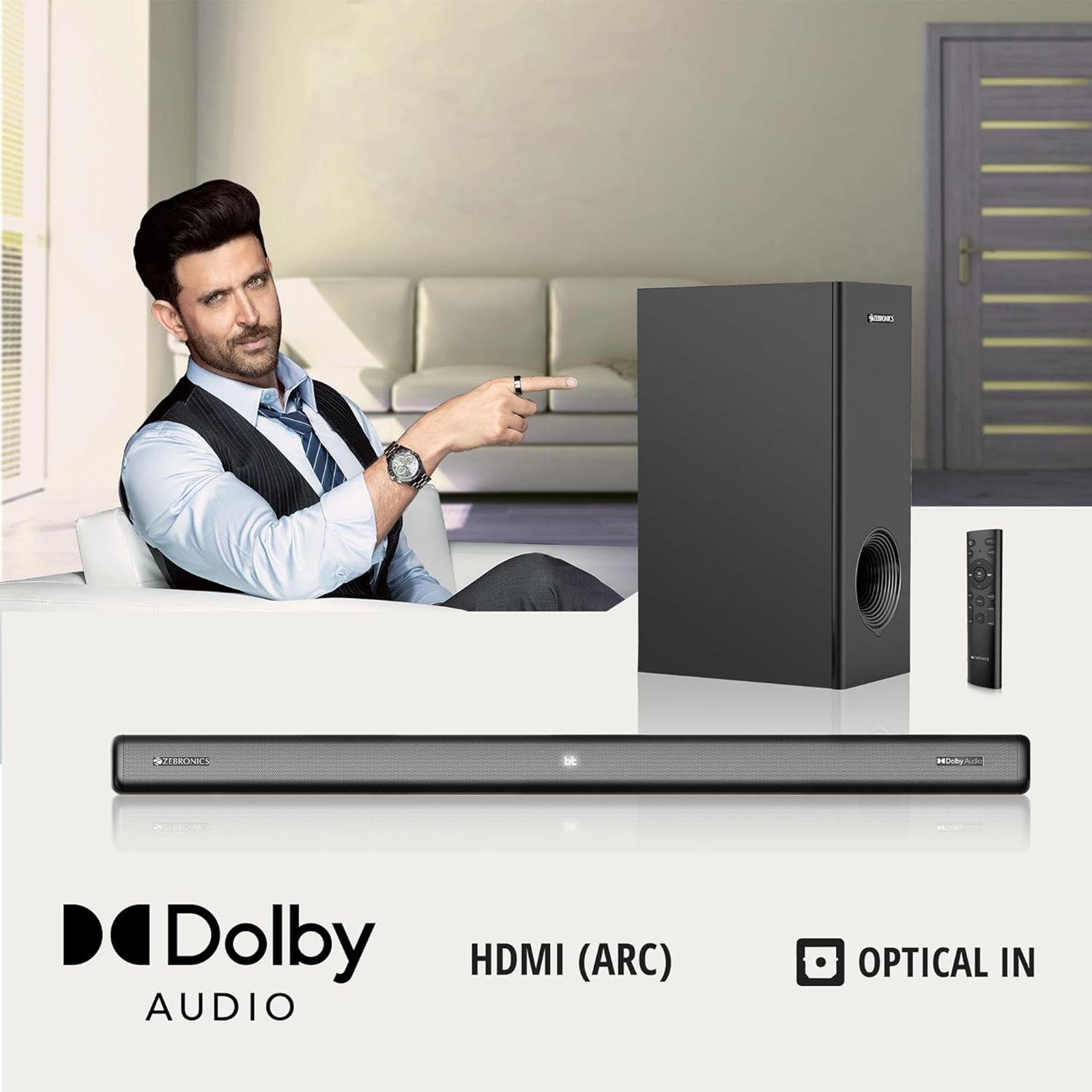 ZEBRONICS Zeb-Juke Bar 9200 DWS Pro 160W Bluetooth Soundbar with Remote (Dolby Digital Plus, 2.1 Channel, Black)_14