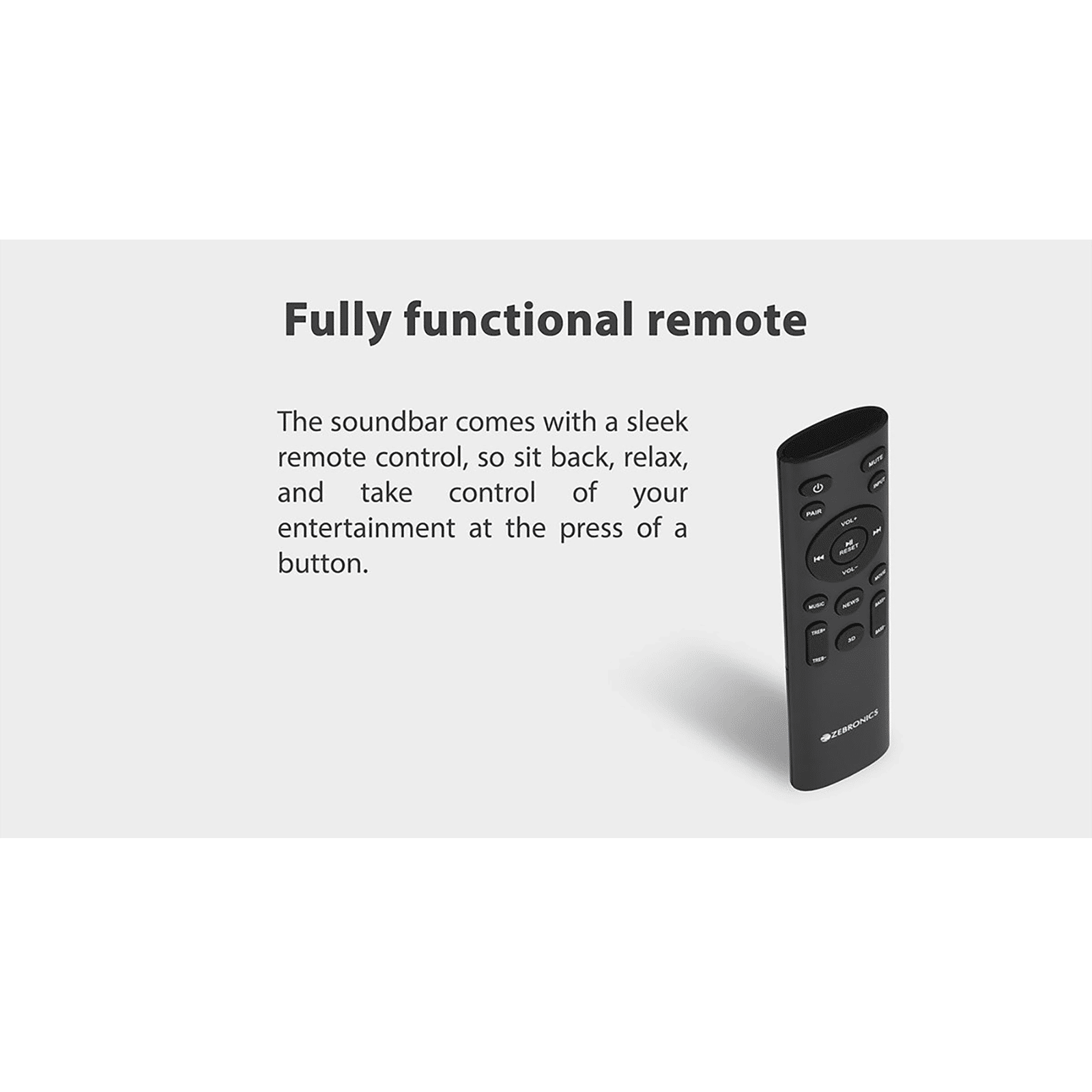 ZEBRONICS Zeb-Juke Bar 9800 450W Bluetooth Soundbar with Remote (Dolby Digital Plus, 2.1.2 Channel, Black) ZEBRONICS Zeb-Juke Bar 9800 450W Bluetooth Soundbar with Remote (Dolby Digital Plus, 2.1.2 Channel, Black)_15