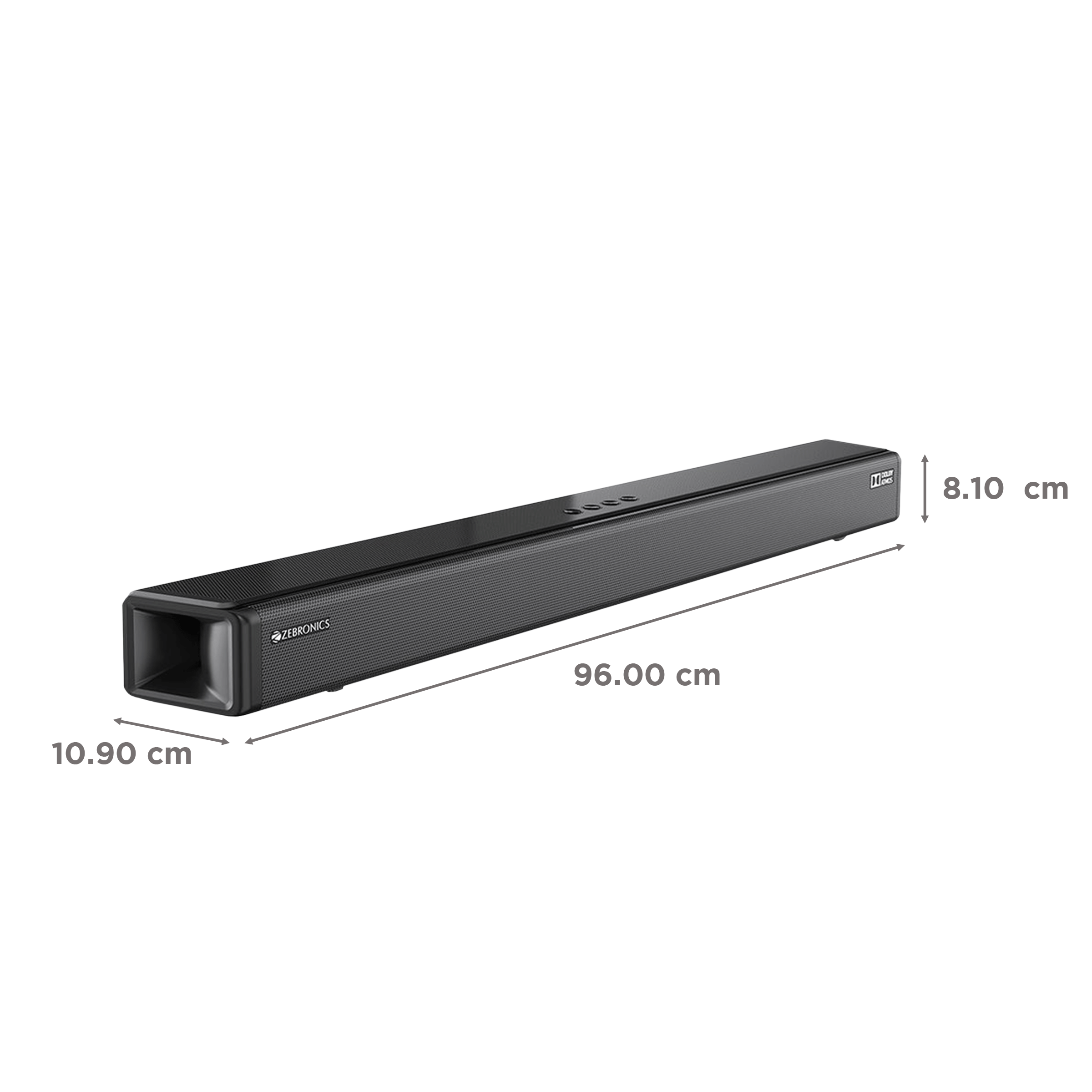 ZEBRONICS Zeb-Juke Bar 9800 450W Bluetooth Soundbar with Remote (Dolby Digital Plus, 2.1.2 Channel, Black) ZEBRONICS Zeb-Juke Bar 9800 450W Bluetooth Soundbar with Remote (Dolby Digital Plus, 2.1.2 Channel, Black)_4