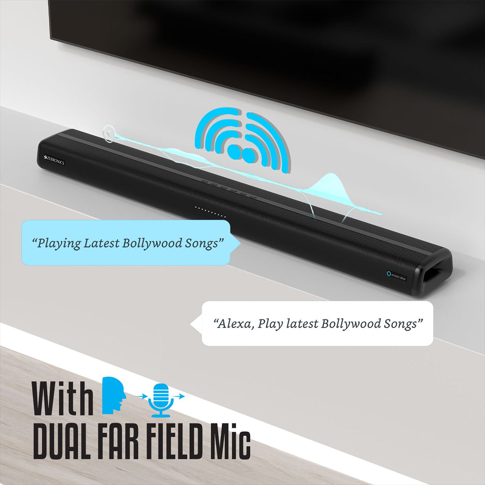 ZEBRONICS Zeb-Juke Bar 3820A Pro 80W Bluetooth Soundbar with Remote (Dual Subwoofer Technology, 2.0 Channel, Black)_6