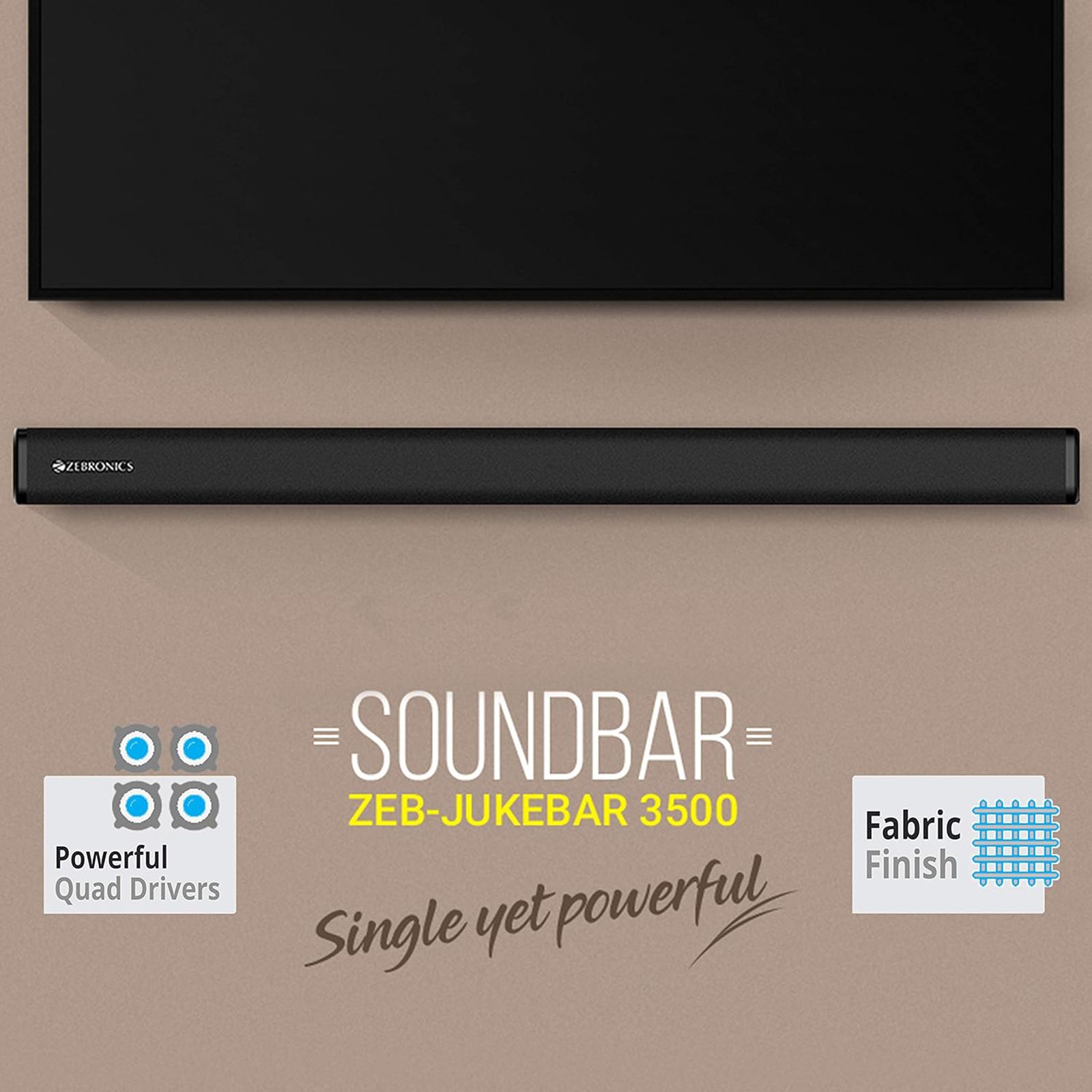 ZEBRONICS Zeb-Juke Bar 3500 60W Soundbar with Remote (Surround Sound, 2.0 Channel, Black) ZEBRONICS Zeb-Juke Bar 3500 60W Soundbar with Remote (Surround Sound, 2.0 Channel, Black)_8