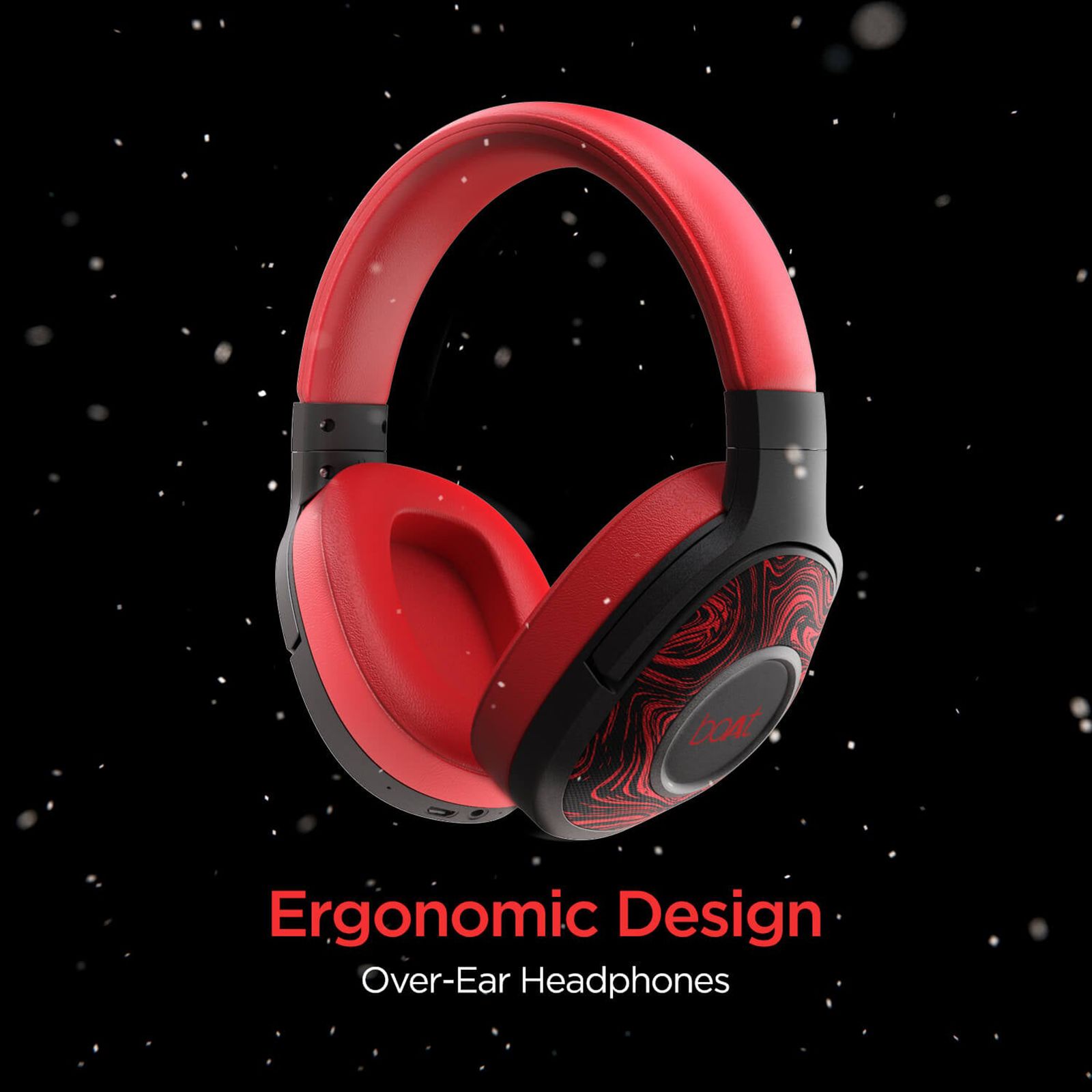 boAt Rockerz 550 Bluetooth Headset with Mic (Dual Connectivity, Over Ear, Red)_8
