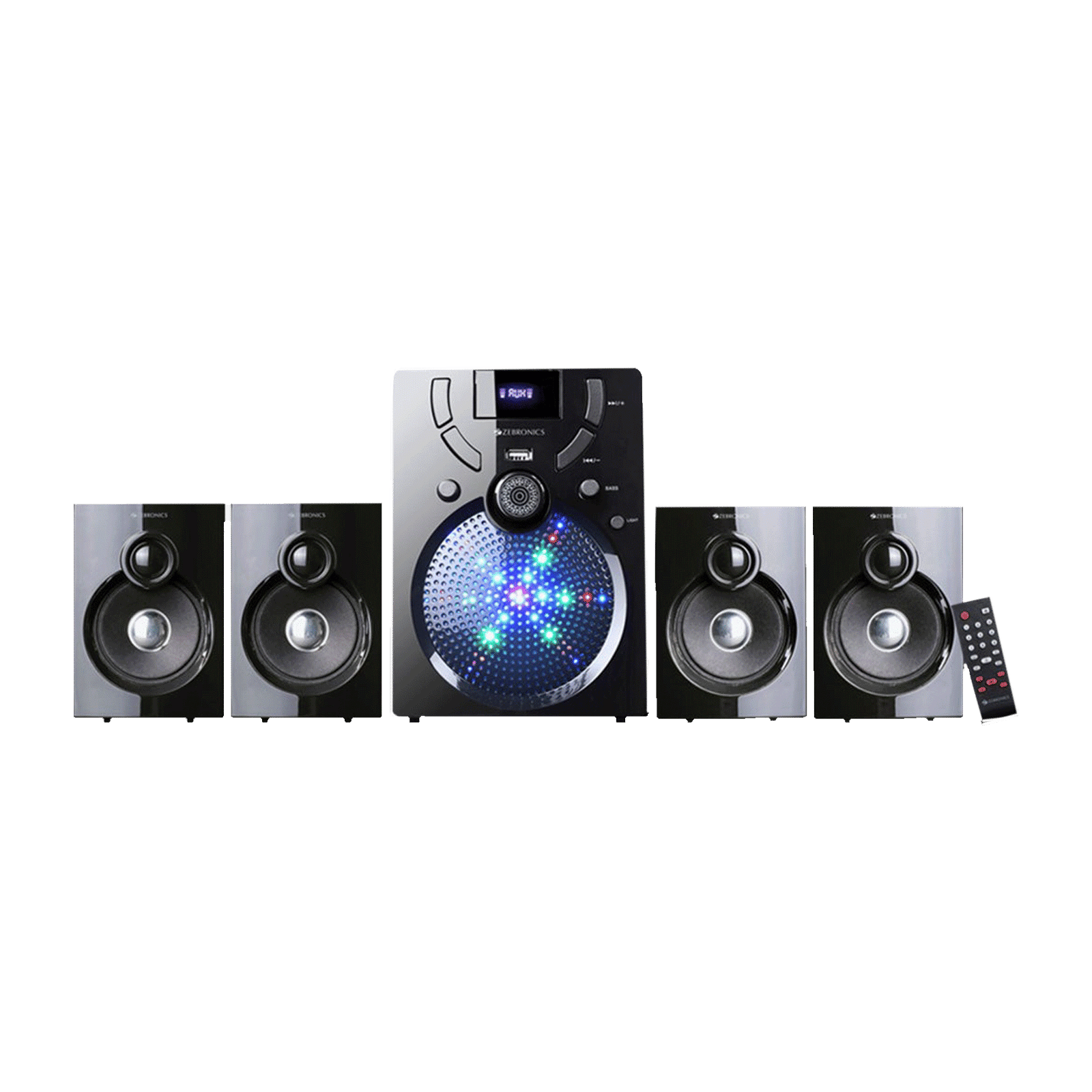 ZEBRONICS Udaan 60W Multimedia Speaker (Built-in FM Radio, 4.1 Channel, Black) ZEBRONICS Udaan 60W Multimedia Speaker (Built-in FM Radio, 4.1 Channel, Black)_7