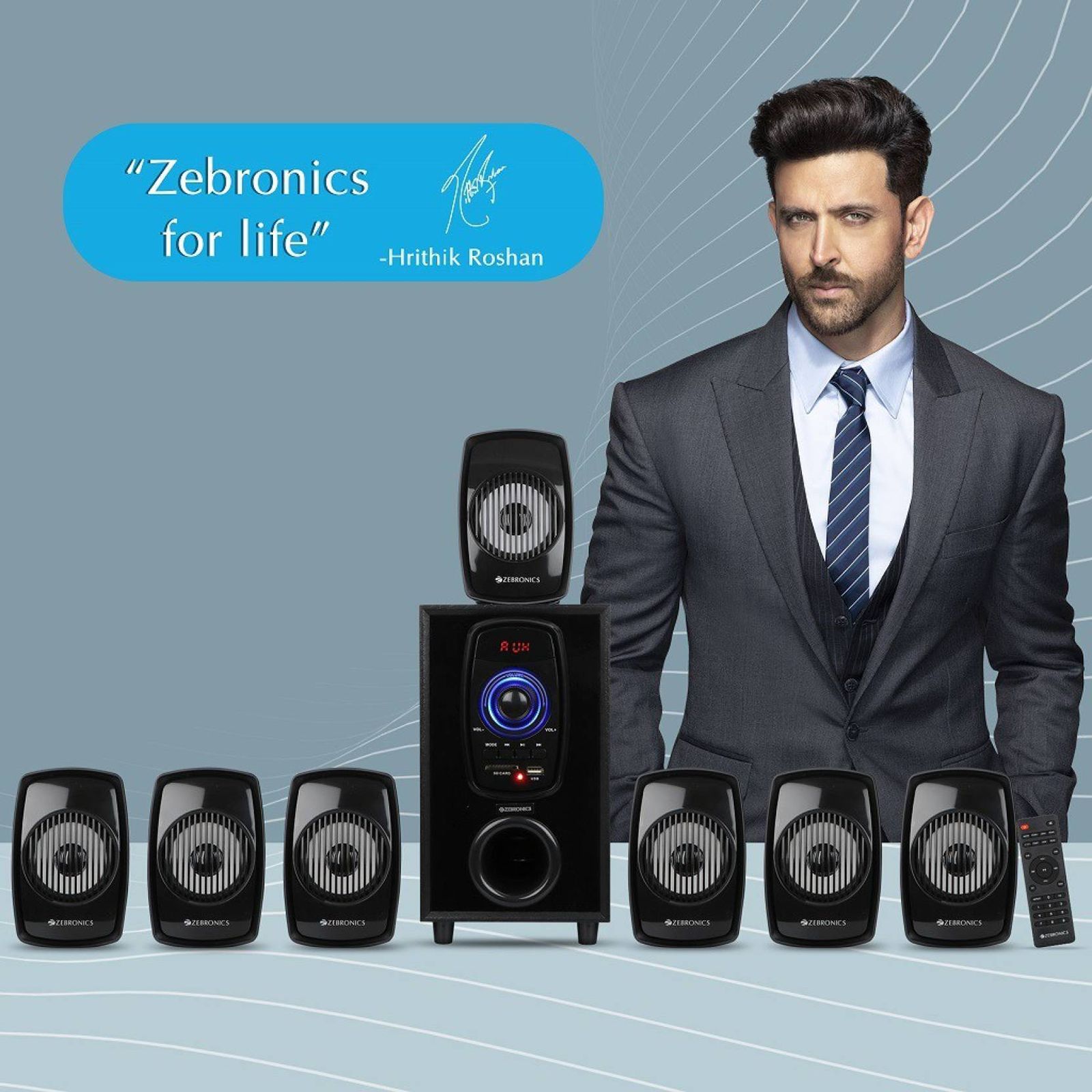 ZEBRONICS Zeb-BT701RUCF 70W Multimedia Speaker (Built-in FM Radio, 7.1 Channel, Black) ZEBRONICS Zeb-BT701RUCF 70W Multimedia Speaker (Built-in FM Radio, 7.1 Channel, Black)_9