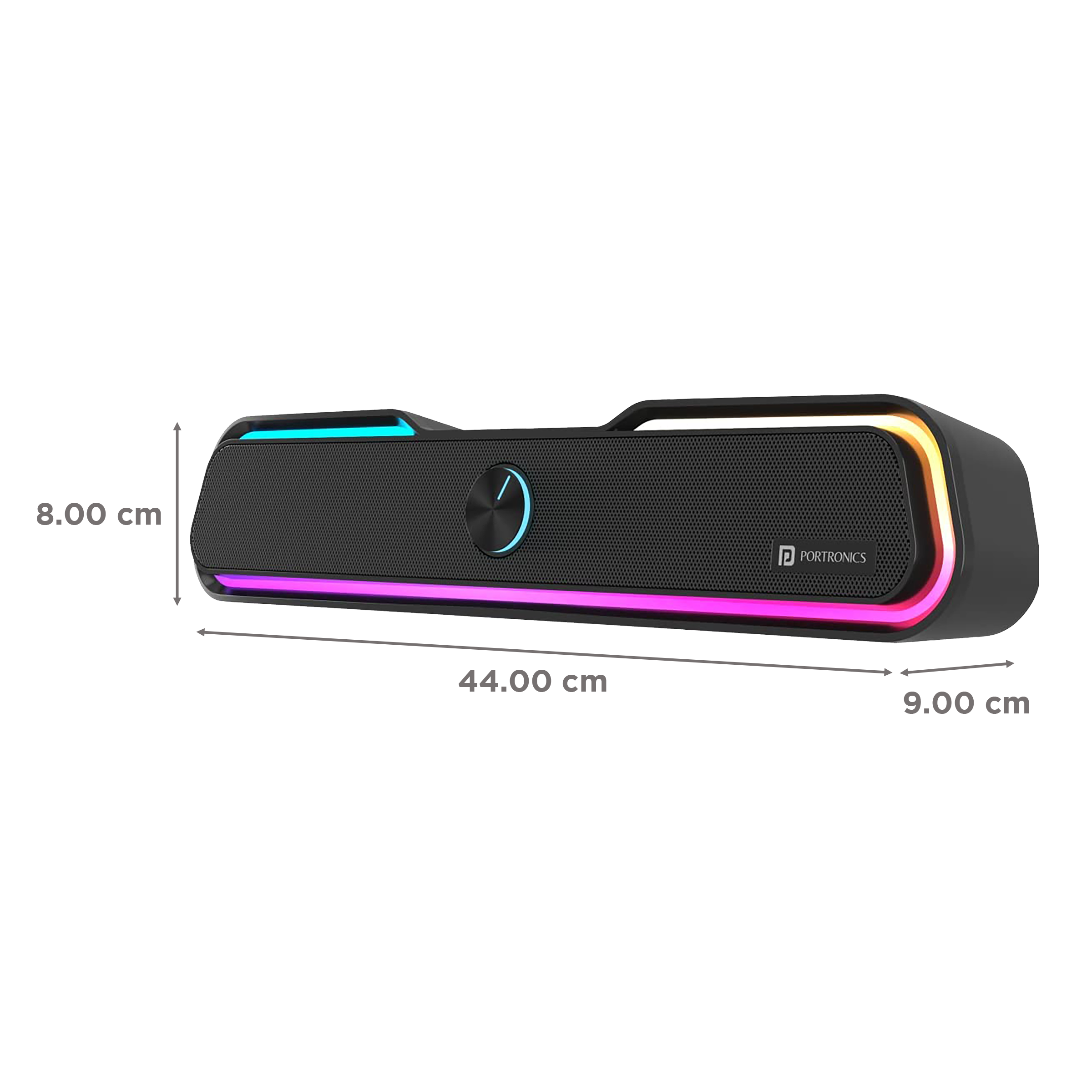 PORTRONICS Decibel 22 10W Bluetooth Soundbar (Lucid Quality of Bass, Black) PORTRONICS Decibel 22 10W Bluetooth Soundbar (Lucid Quality of Bass, Black)_3