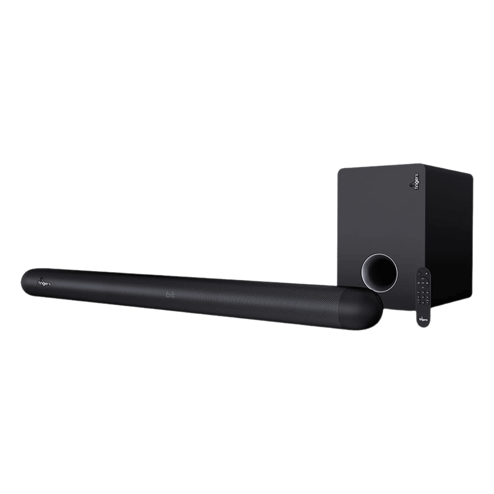 fingers Octane Dolby WL120 120W Bluetooth Soundbar with Remote (Dolby Digital Surround Sound, 2.1 Channel, Rich Black)_1