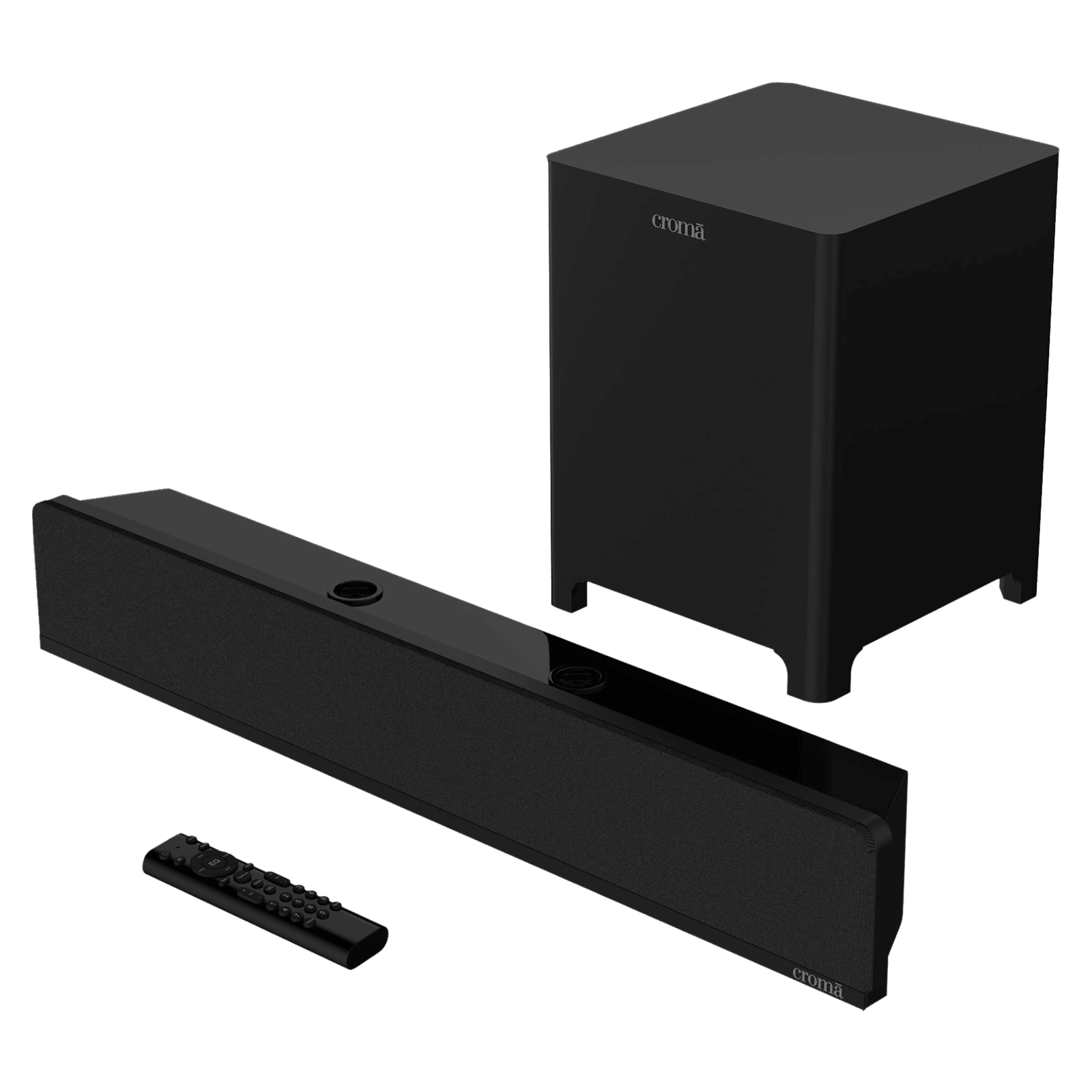 Croma 40W RMS Bluetooth Soundbar with Remote (Acoustic Sound, 2.1 Channel, Black) Croma 40W RMS Bluetooth Soundbar with Remote (Acoustic Sound, 2.1 Channel, Black)_1
