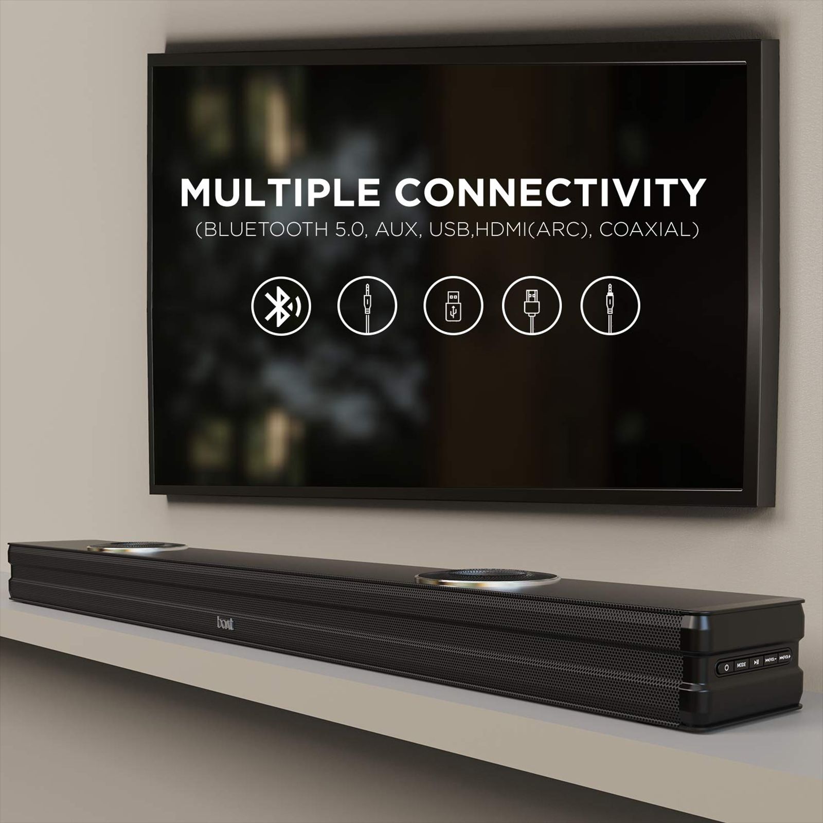 boAt Aavante Bar 1190 2.2 Channel 90 Watts Surround Sound Bar (Digital Audio Power Amplifier, Black) boAt Aavante Bar 1190 2.2 Channel 90 Watts Surround Sound Bar (Digital Audio Power Amplifier, Black)_5