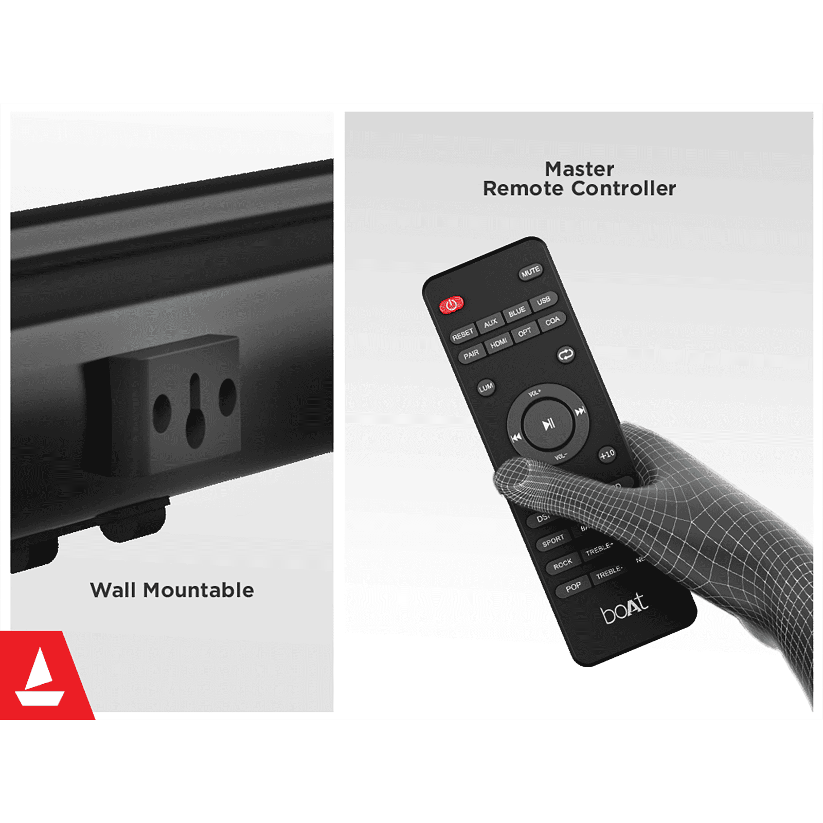 boAt Aavante Bar 1400 2.1 Channel 120 Watts Surround Sound Bar Home Theatre (Wall Mountable, Black) boAt Aavante Bar 1400 2.1 Channel 120 Watts Surround Sound Bar Home Theatre (Wall Mountable, Black)_13