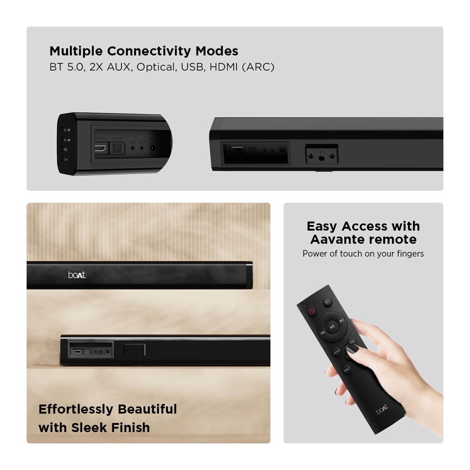 boAt Aavante Bar 900 2.2 Channel 30 Watts Surround Sound Bar (Multiple Connectivity Modes, Black)_5