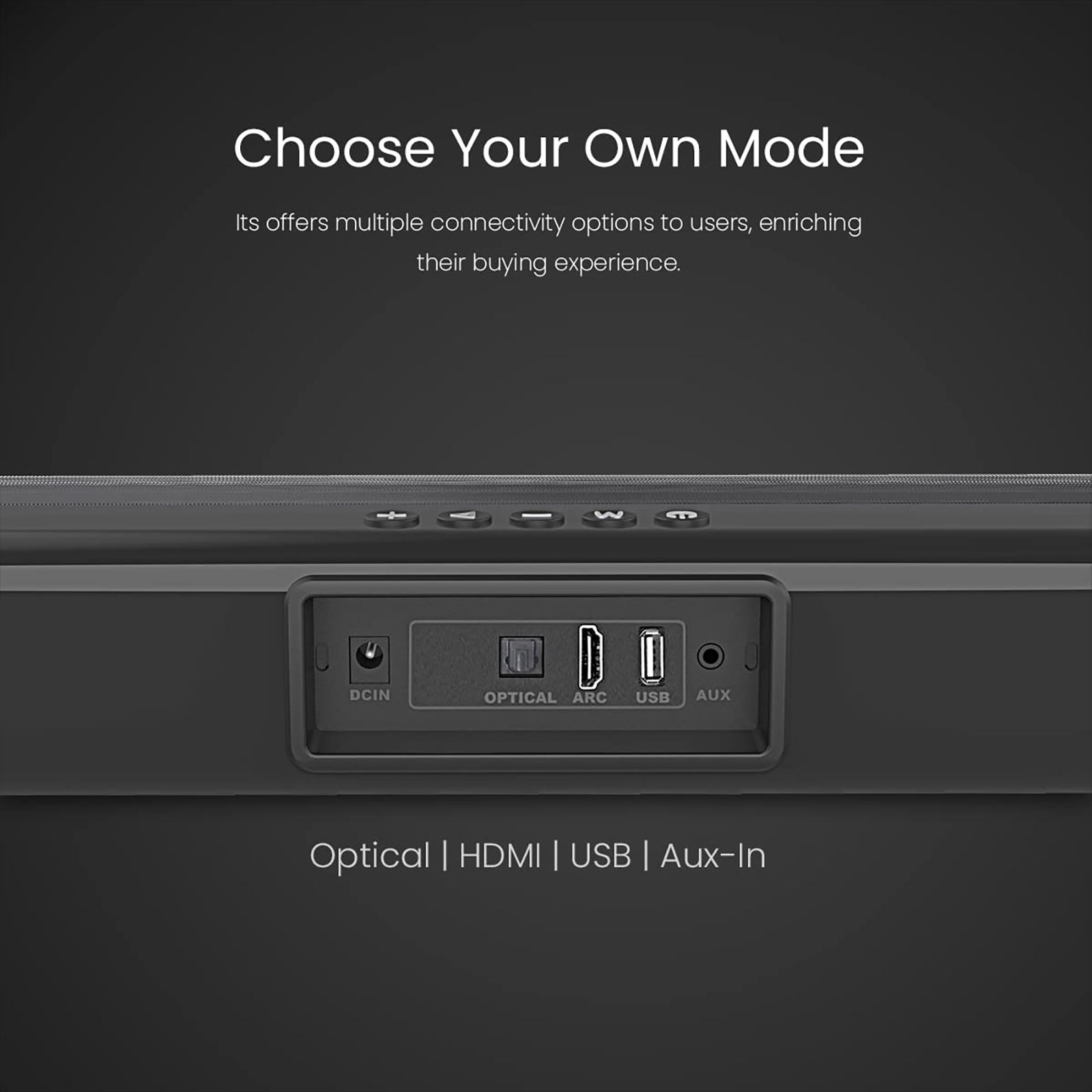 PORTRONICS Sound Slick III 80W Soundbar with Remote (Powerful Sound, Stereo Channel, Black) PORTRONICS Sound Slick III 80W Soundbar with Remote (Powerful Sound, Stereo Channel, Black)_6