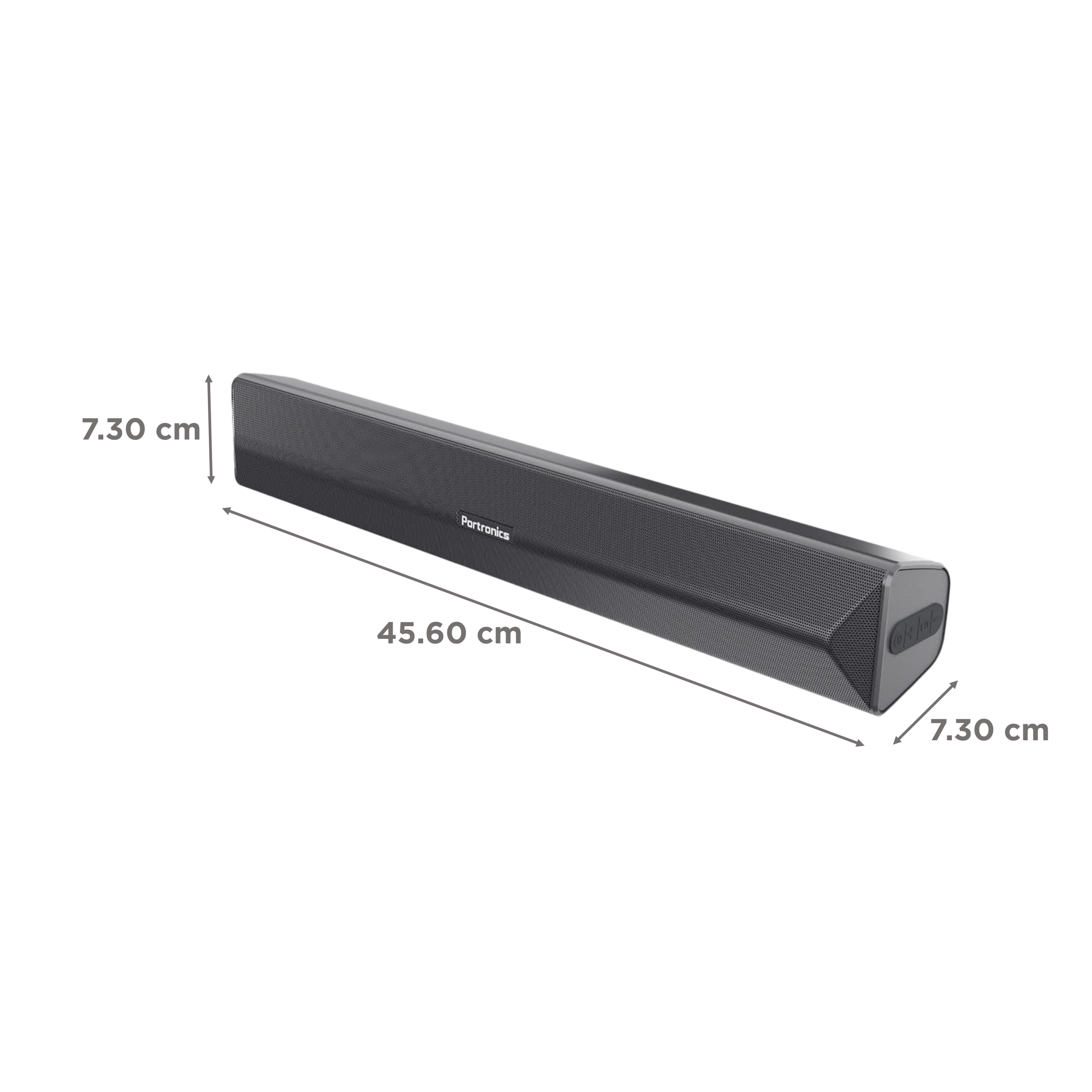 PORTRONICS Pure Sound Pro IV 16W Soundbar with Remote (High Bass, 2.0 Channel, Black) PORTRONICS Pure Sound Pro IV 16W Soundbar with Remote (High Bass, 2.0 Channel, Black)_3