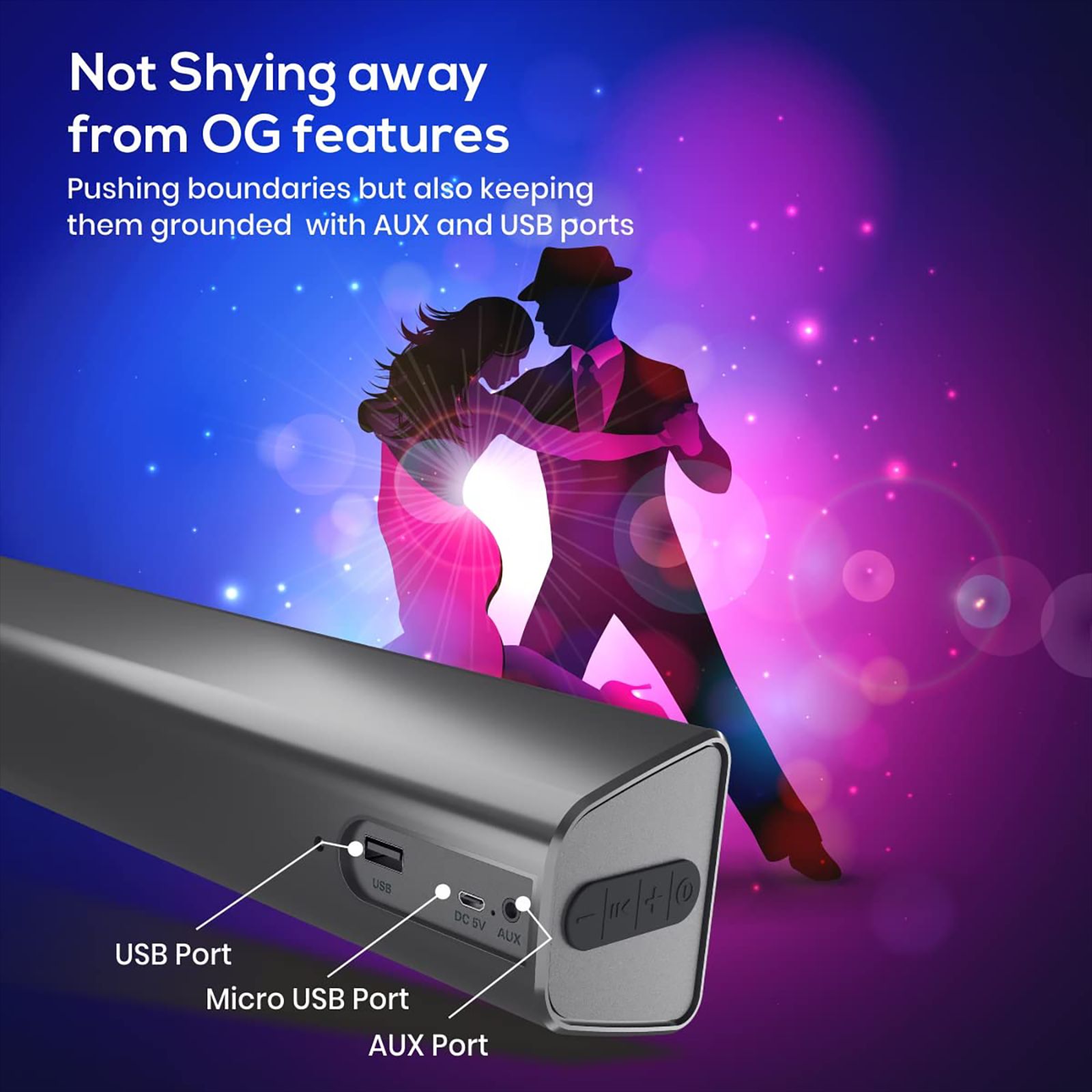 PORTRONICS Pure Sound Pro IV 16W Soundbar with Remote (High Bass, 2.0 Channel, Black) PORTRONICS Pure Sound Pro IV 16W Soundbar with Remote (High Bass, 2.0 Channel, Black)_6