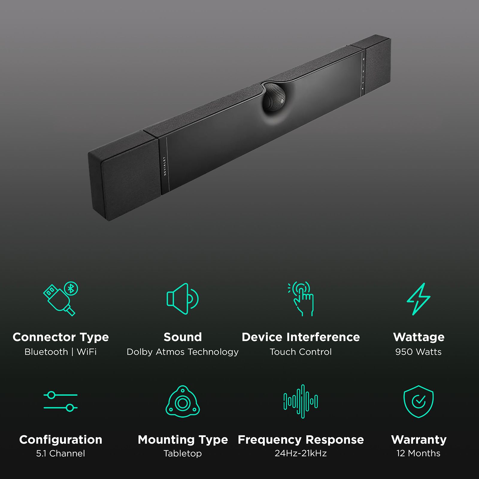 DEVIALET DV-DIONE 950 Watts Sound Bar (Dolby Atmos Technology, 5.1.2 Channel, Black) DEVIALET DV-DIONE 950 Watts Sound Bar (Dolby Atmos Technology, 5.1.2 Channel, Black)_2