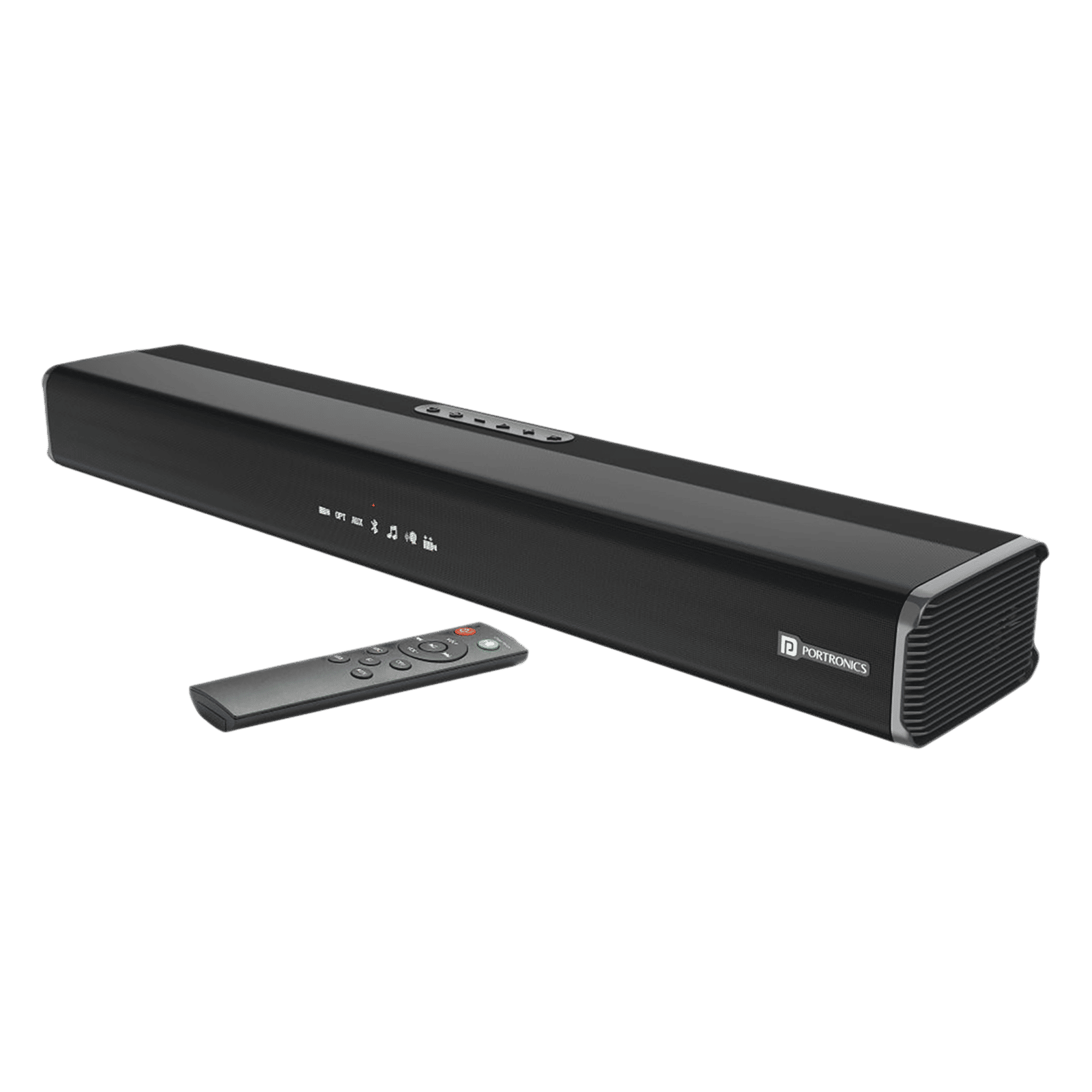 PORTRONICS Sound Slick 5 80W Bluetooth Soundbar with Remote (Surround Sound, Black) PORTRONICS Sound Slick 5 80W Bluetooth Soundbar with Remote (Surround Sound, Black)_12