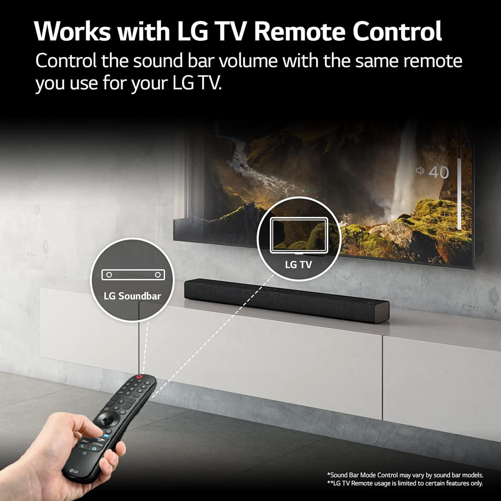 LG S40Q 300W Bluetooth Soundbar with Remote (Dolby Digital, 2.1 Channel, Black) LG S40Q 300W Bluetooth Soundbar with Remote (Dolby Digital, 2.1 Channel, Black)_12