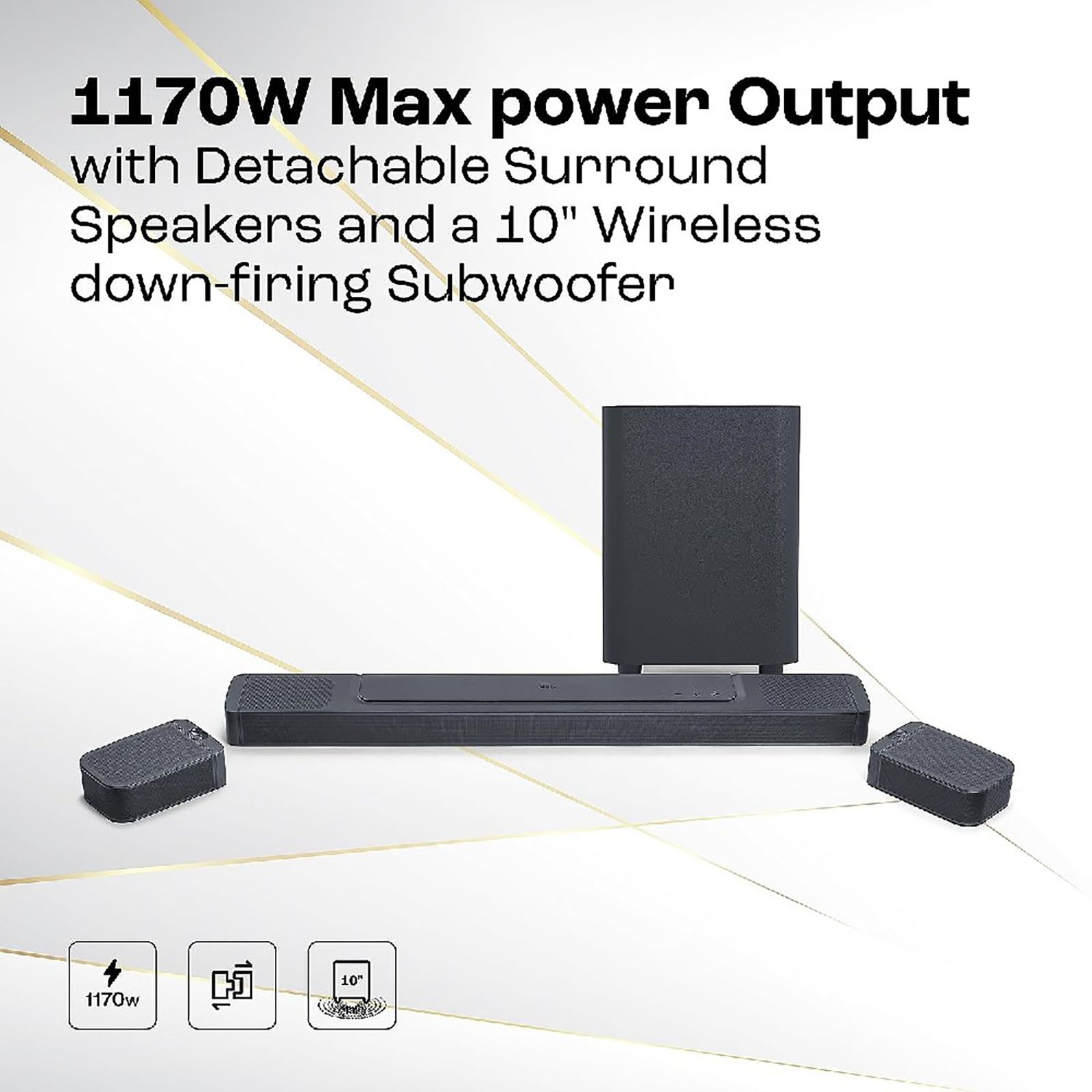 JBL BAR 1300 1170W Bluetooth Soundbar with Remote (Dolby Atmos, 15.1 Channel, Black) JBL BAR 1300 1170W Bluetooth Soundbar with Remote (Dolby Atmos, 15.1 Channel, Black)_14