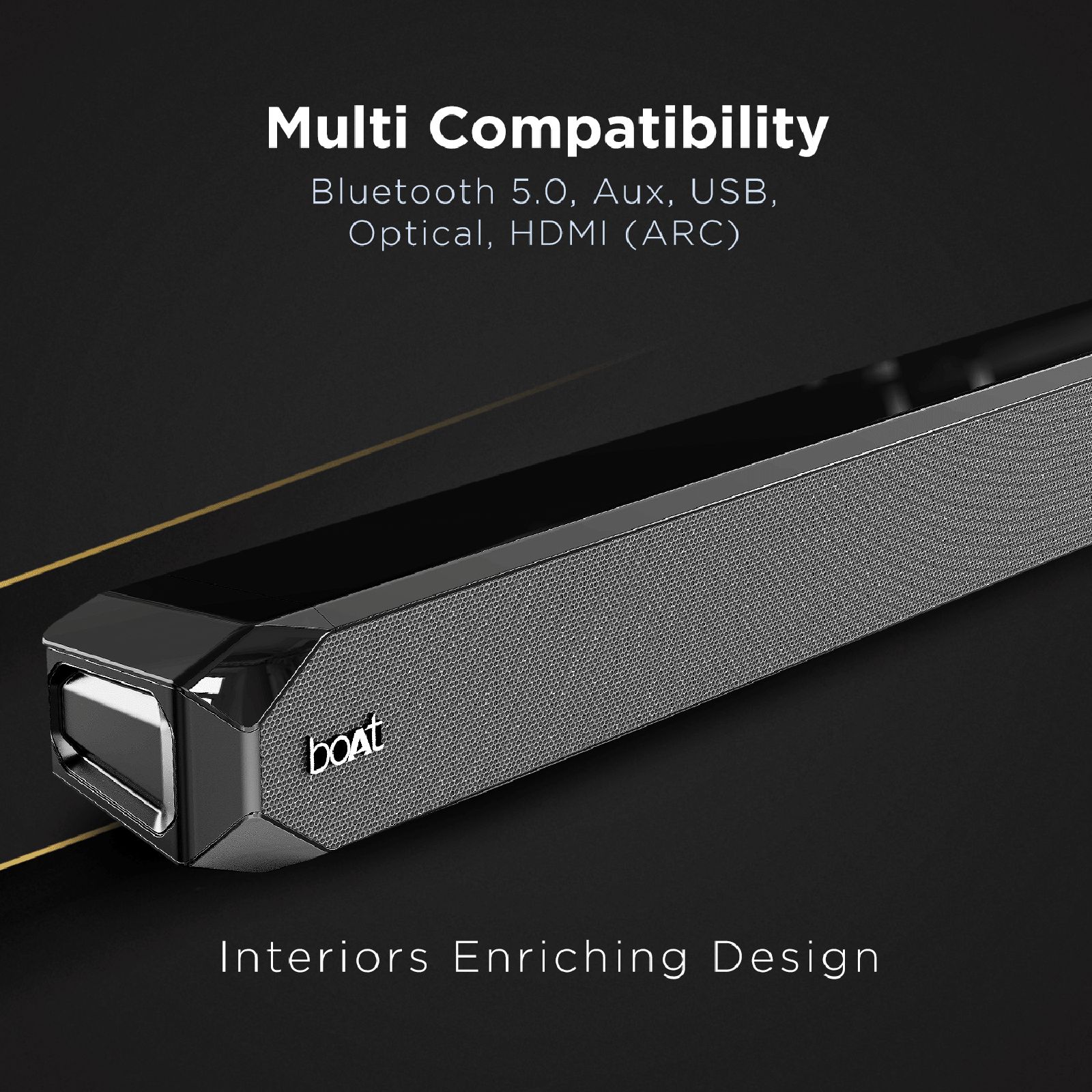 boAt Aavante Bar 1150D 80W Bluetooth Soundbar with Remote (Dolby Audio, 2.0 Channel, Black) boAt Aavante Bar 1150D 80W Bluetooth Soundbar with Remote (Dolby Audio, 2.0 Channel, Black)_8