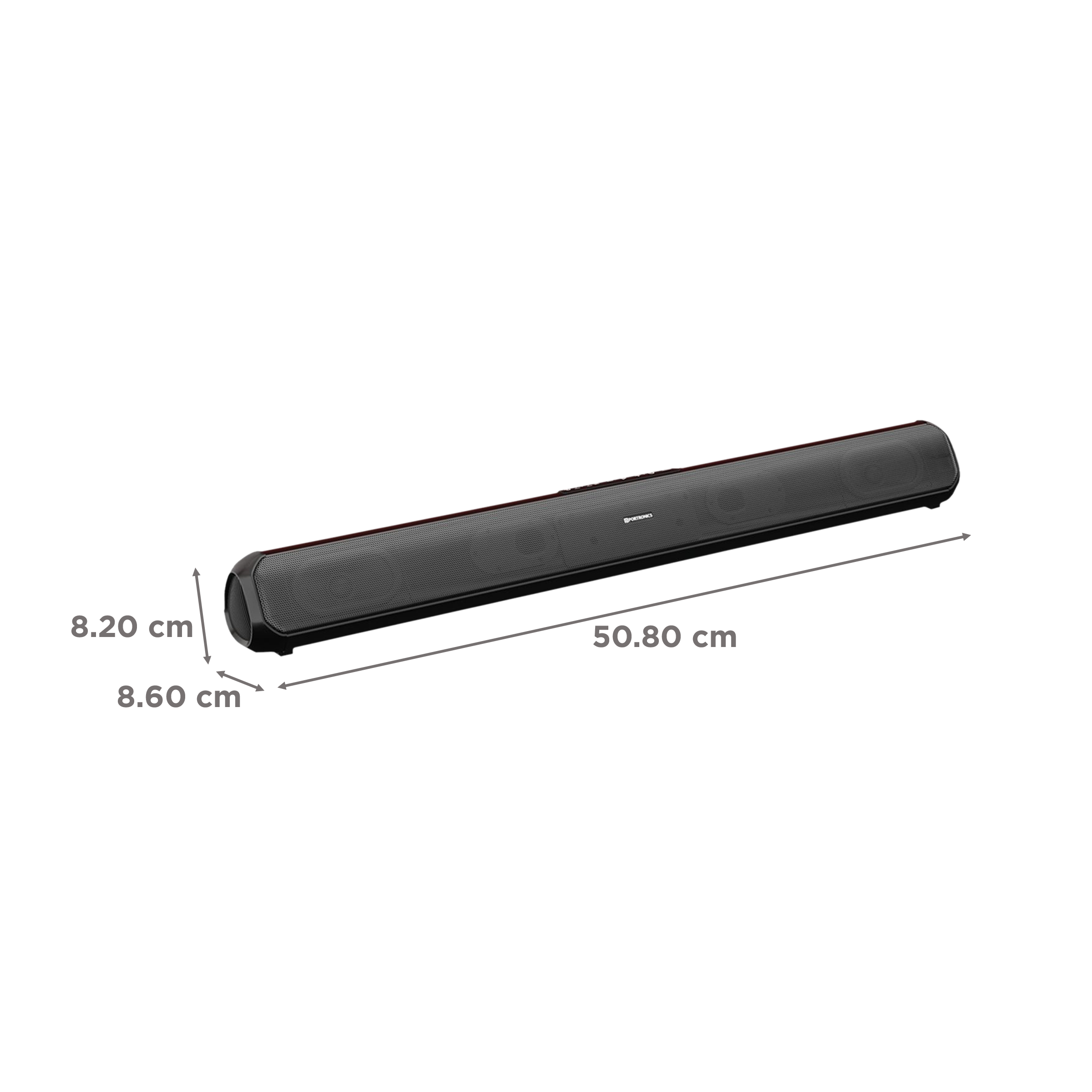 PORTRONICS Sound Slick 7 50W Bluetooth Soundbar (Virtual 3D Surround Sound Technology, Black) PORTRONICS Sound Slick 7 50W Bluetooth Soundbar (Virtual 3D Surround Sound Technology, Black)_3