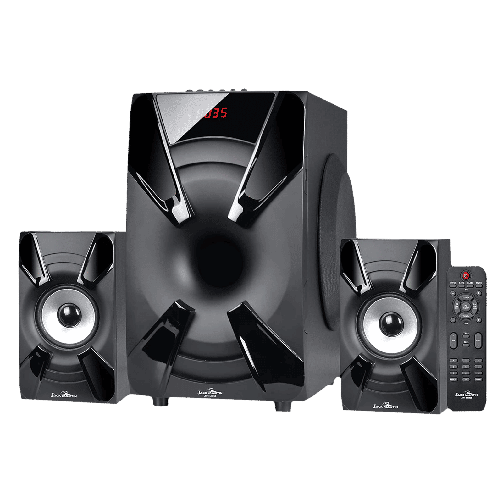 Jack Martin 80W Bluetooth Home Theatre with Remote (Heavy Bass Output, 2.1 Channel, Black) Jack Martin 80W Bluetooth Home Theatre with Remote (Heavy Bass Output, 2.1 Channel, Black)_1