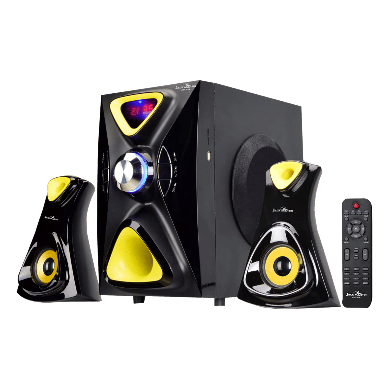 Jack Martin 126W Bluetooth Home Theatre with Remote (Heavy Bass Output, 2.1 Channel, Black) Jack Martin 126W Bluetooth Home Theatre with Remote (Heavy Bass Output, 2.1 Channel, Black)_1