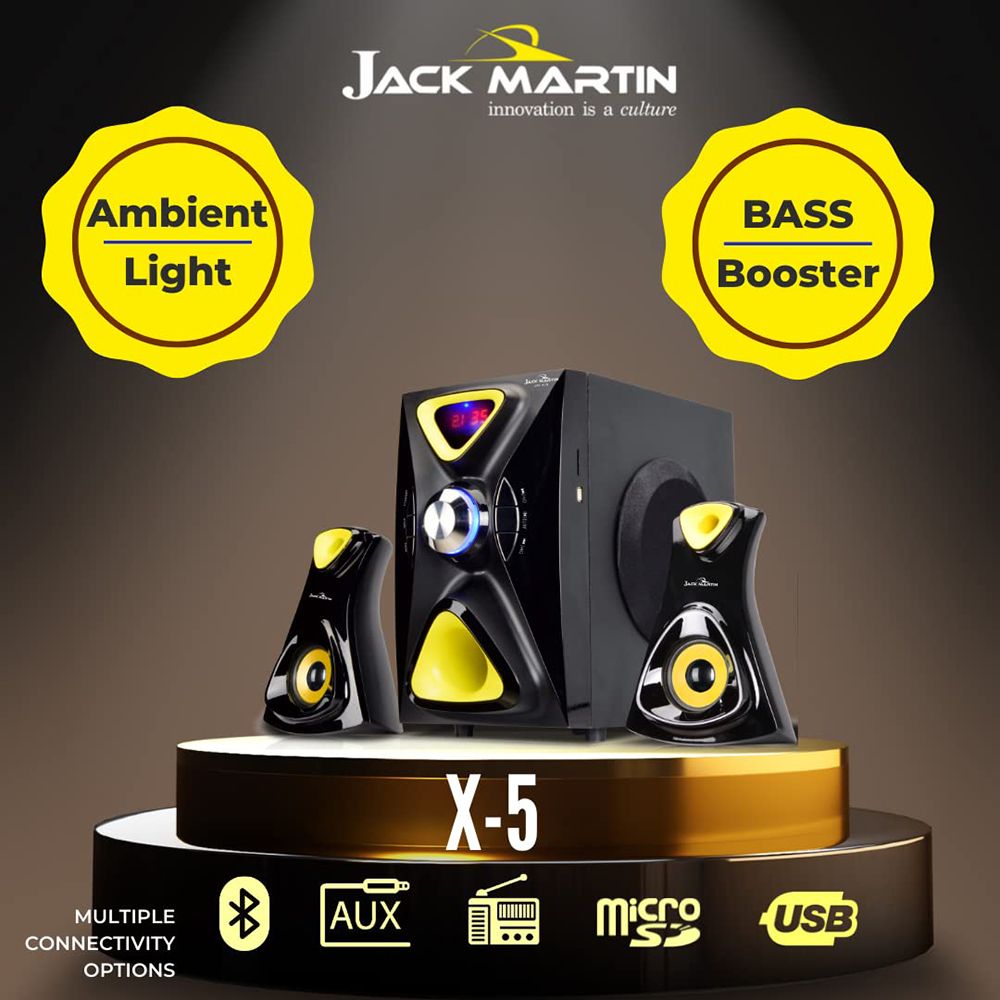 Jack Martin 126W Bluetooth Home Theatre with Remote (Heavy Bass Output, 2.1 Channel, Black) Jack Martin 126W Bluetooth Home Theatre with Remote (Heavy Bass Output, 2.1 Channel, Black)_16