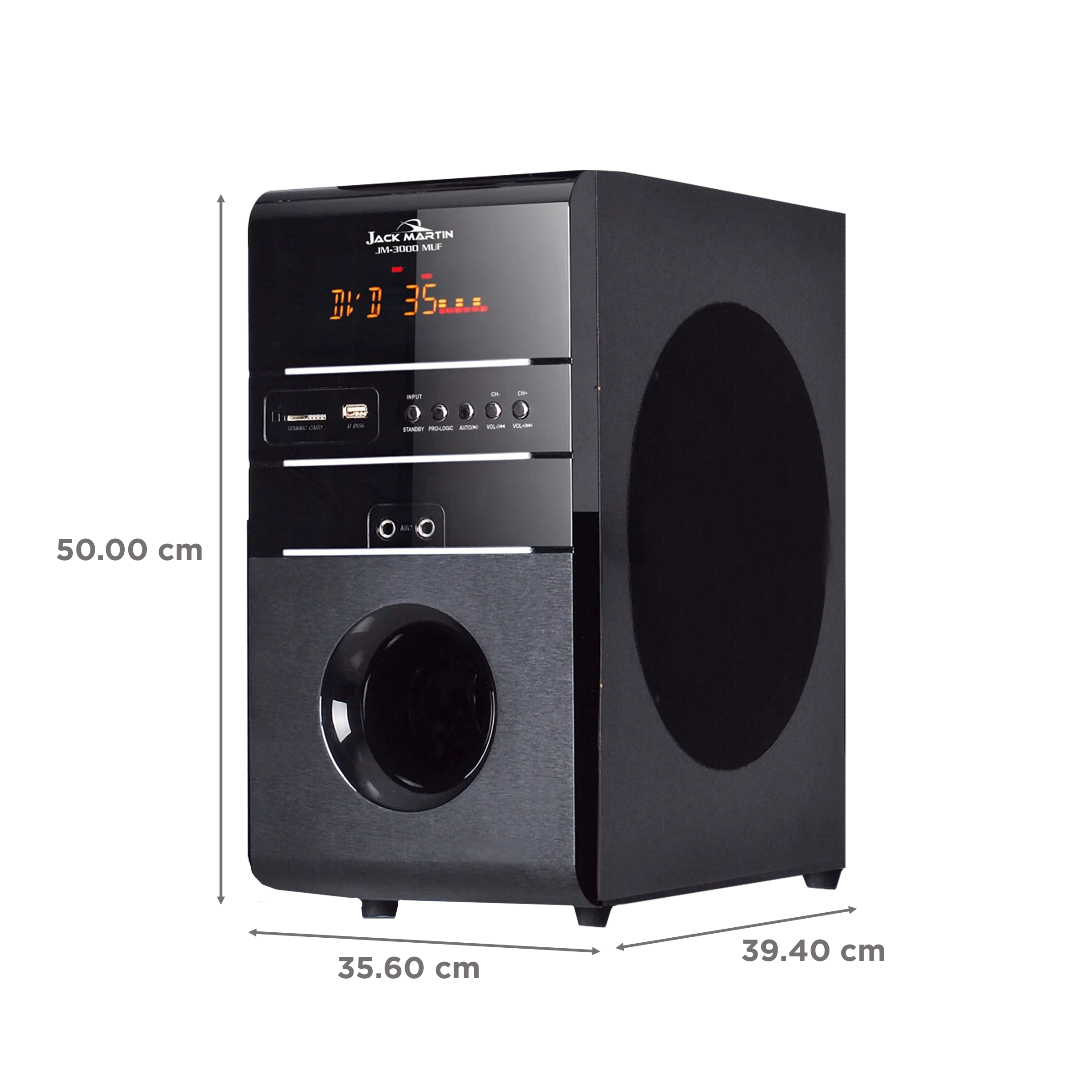 Jack Martin JM 3000 170W Bluetooth Home Theatre with Remote (Heavy Bass Output, 5.1 Channel, Black)_3