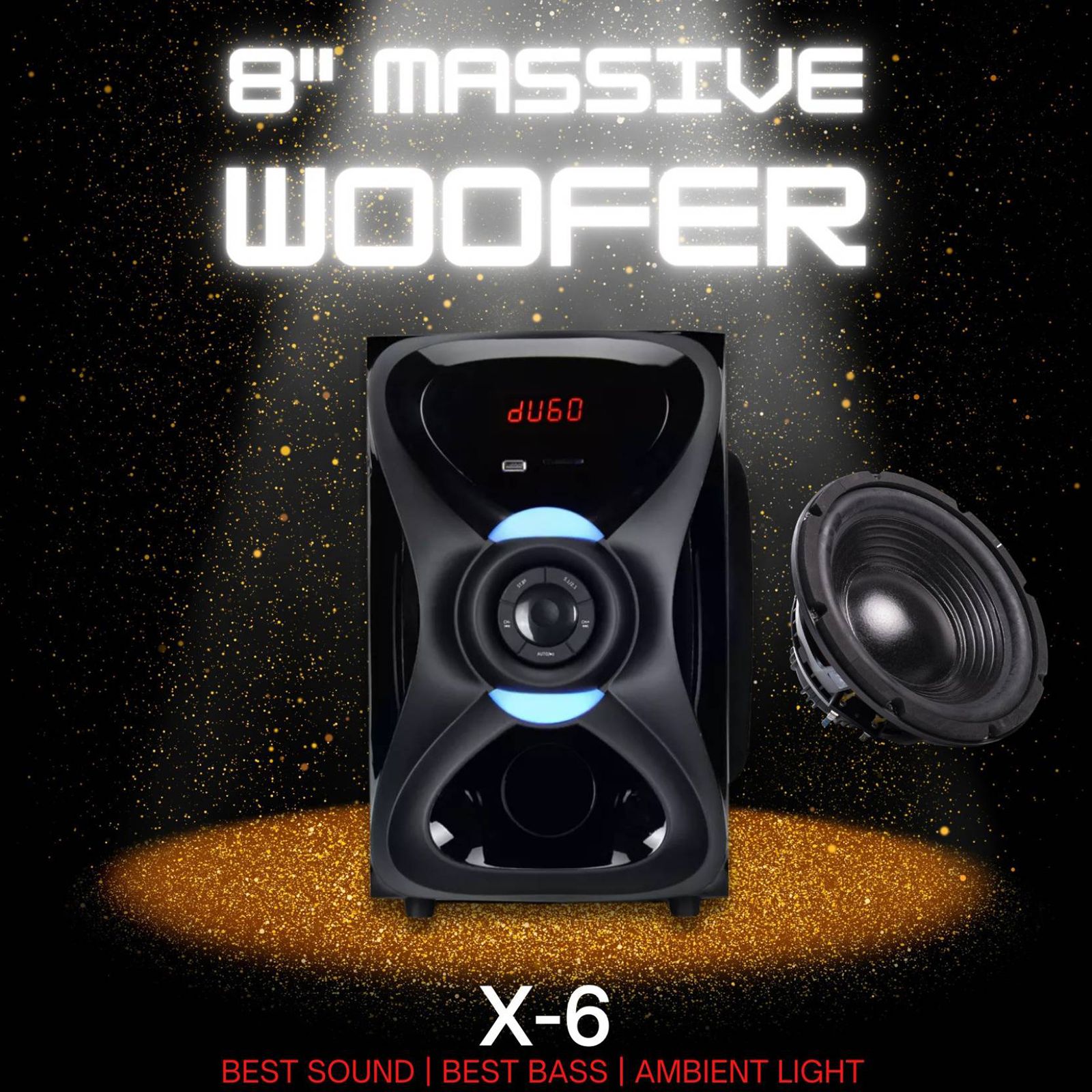 Jack Martin JM_X6 190W Bluetooth Home Theatre with Remote (Heavy Bass Output, 5.1 Channel, Black) Jack Martin JM_X6 190W Bluetooth Home Theatre with Remote (Heavy Bass Output, 5.1 Channel, Black)_8