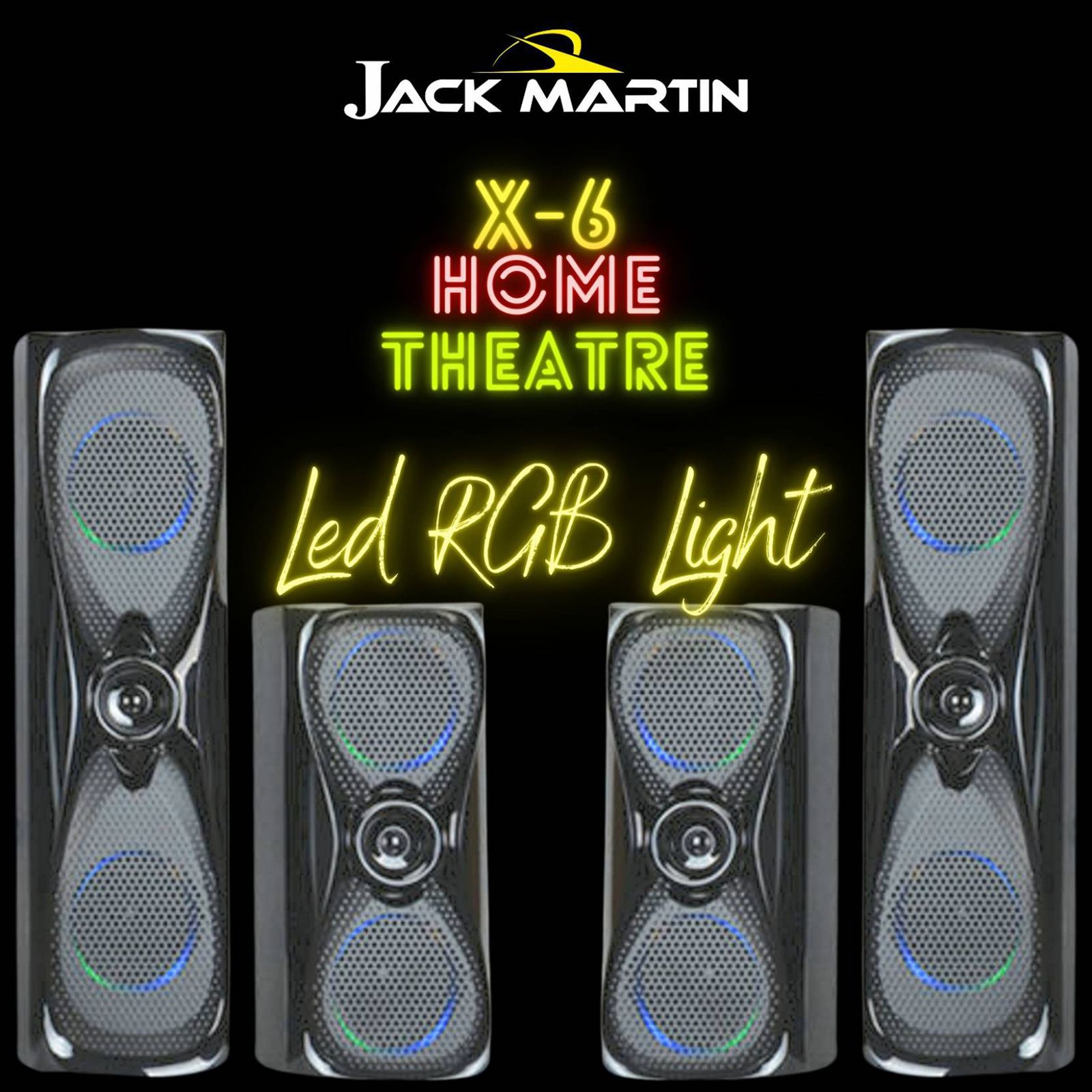 Jack Martin JM_X6 190W Bluetooth Home Theatre with Remote (Heavy Bass Output, 5.1 Channel, Black) Jack Martin JM_X6 190W Bluetooth Home Theatre with Remote (Heavy Bass Output, 5.1 Channel, Black)_9