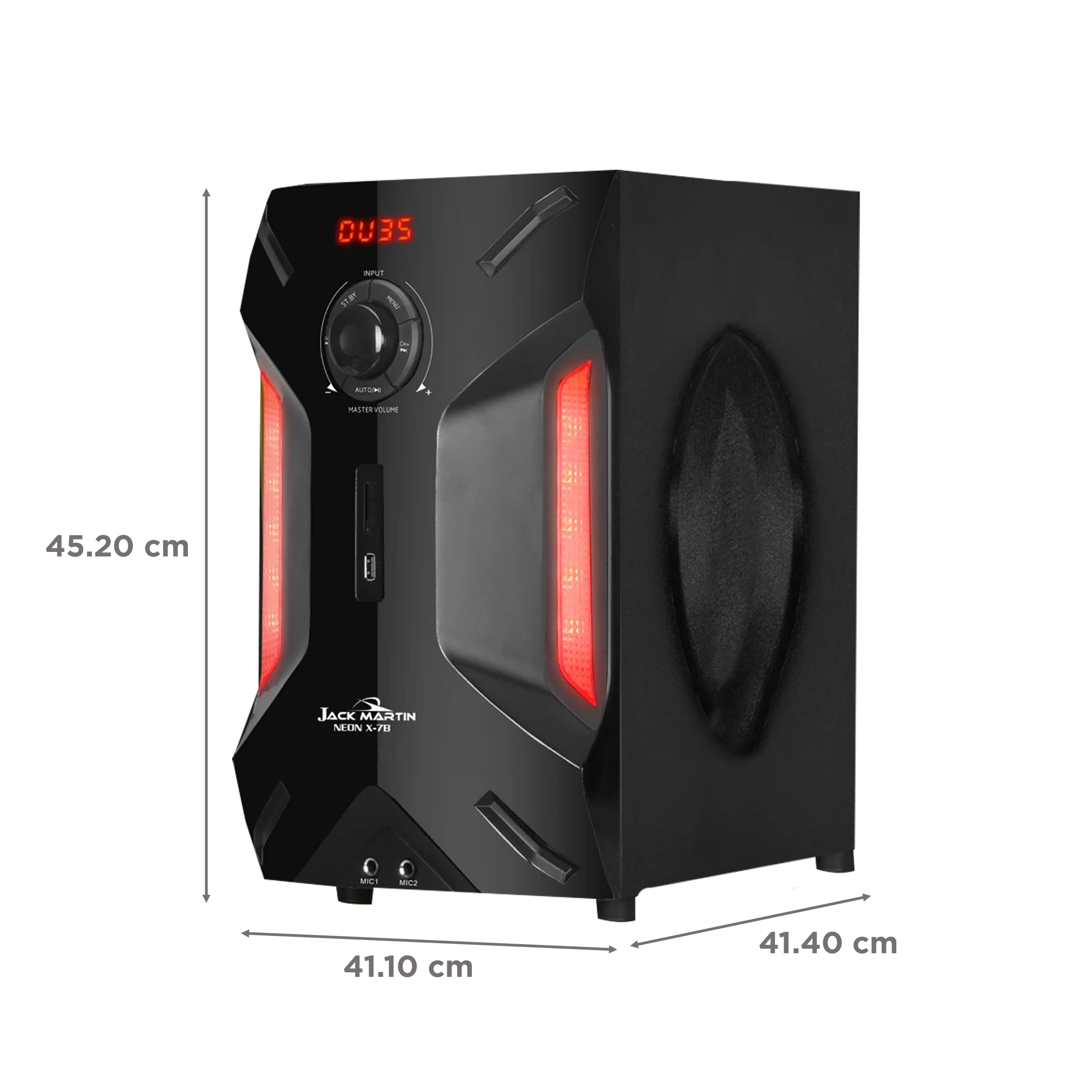 Jack Martin JM X7 154W Bluetooth Home Theatre with Remote (Bass Boosted, 3.1 Channel, Black)_3