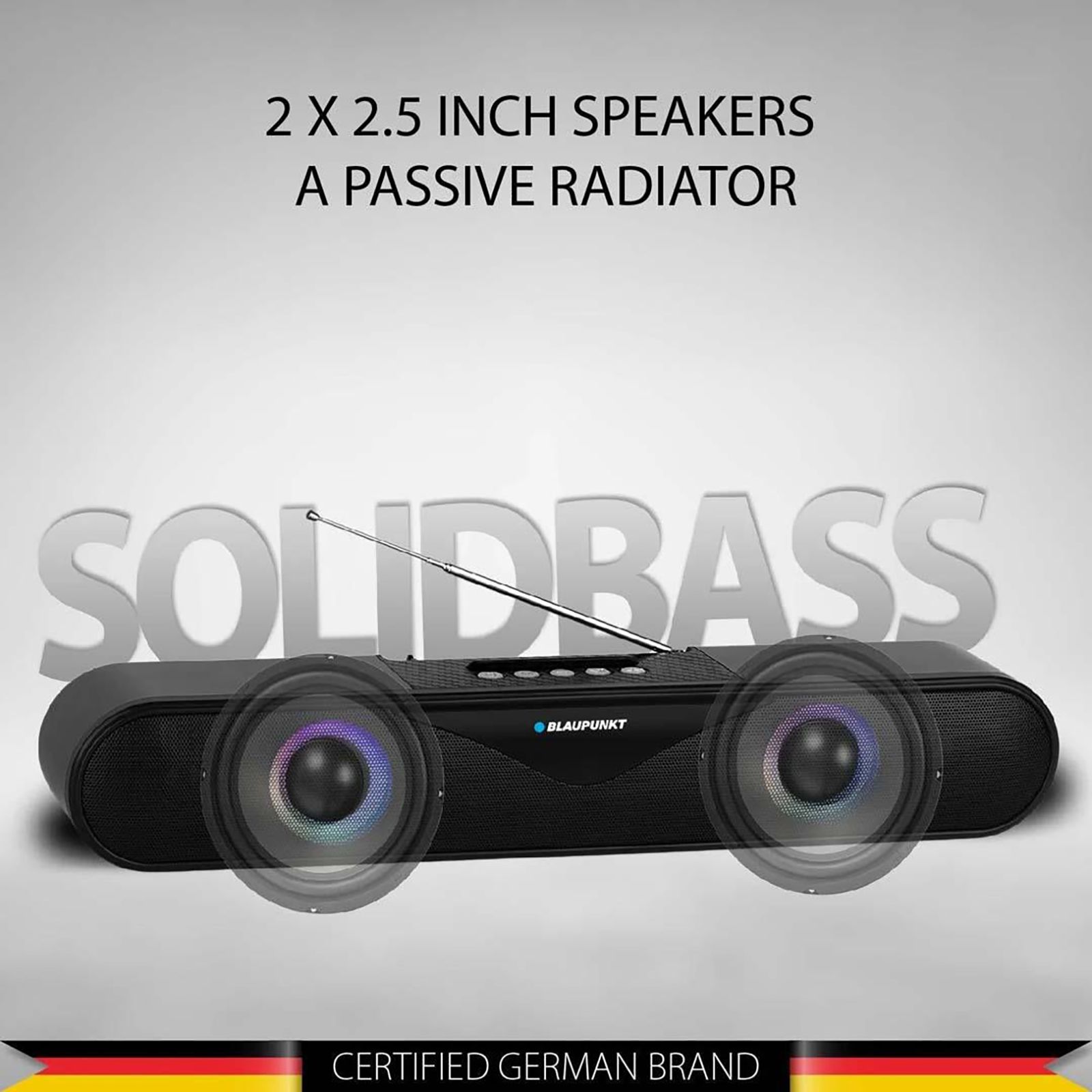 Blaupunkt SBA 20 Party 20W Bluetooth Soundbar (HD Sound, 2.1 Channel, Black) Blaupunkt SBA 20 Party 20W Bluetooth Soundbar (HD Sound, 2.1 Channel, Black)_5