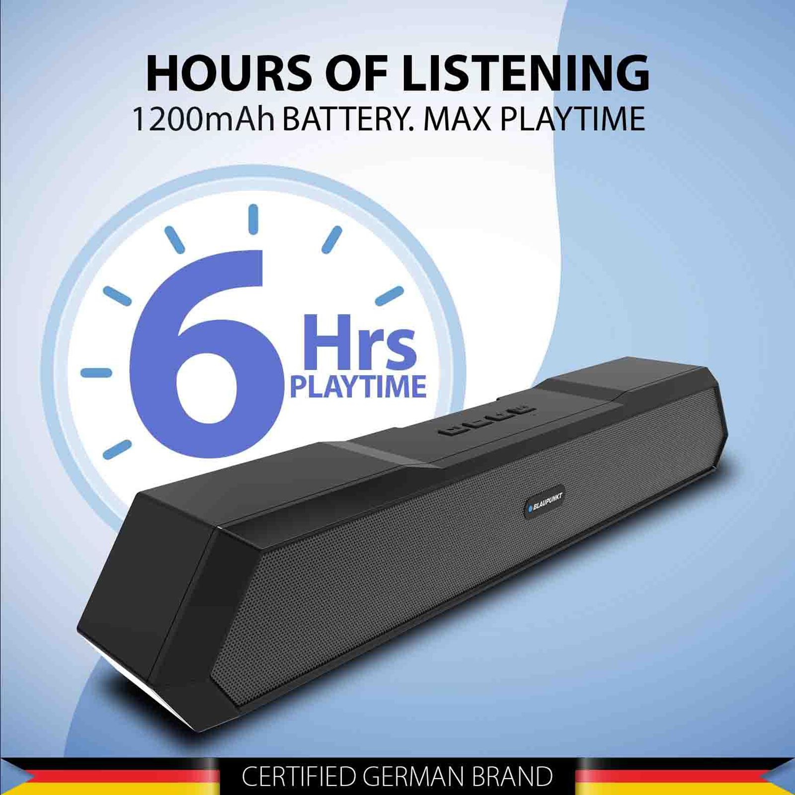 Blaupunkt SBA15 14W Bluetooth Soundbar (HD Sound, 2.1 Channel, Black)_12