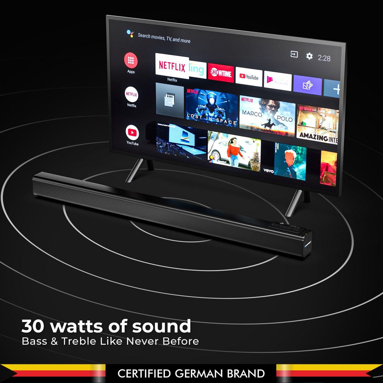 Blaupunkt SBA30 30W Bluetooth Soundbar (HD Sound, 2.0 Channel, Black) Blaupunkt SBA30 30W Bluetooth Soundbar (HD Sound, 2.0 Channel, Black)_10