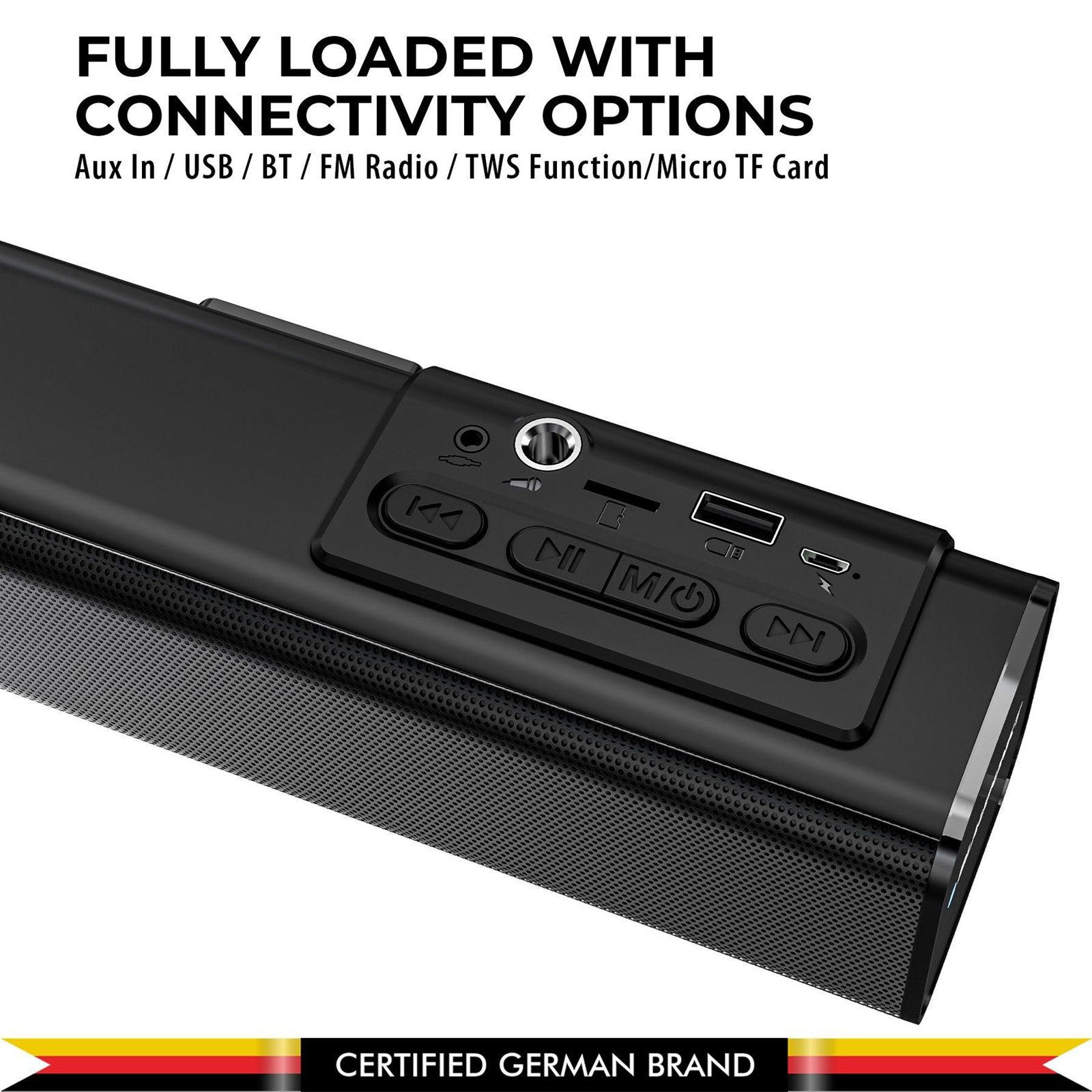 Blaupunkt SBA30 30W Bluetooth Soundbar (HD Sound, 2.0 Channel, Black) Blaupunkt SBA30 30W Bluetooth Soundbar (HD Sound, 2.0 Channel, Black)_6
