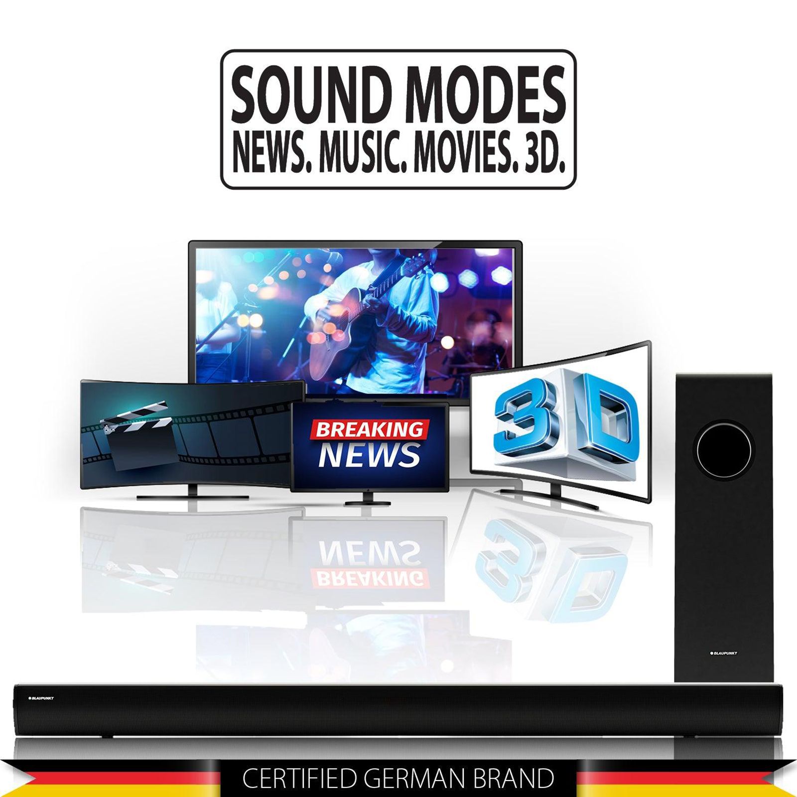 Blaupunkt SBW150 160W Bluetooth Soundbar with Remote (HD sound, 2.1 Channel, Black) Blaupunkt SBW150 160W Bluetooth Soundbar with Remote (HD sound, 2.1 Channel, Black)_9