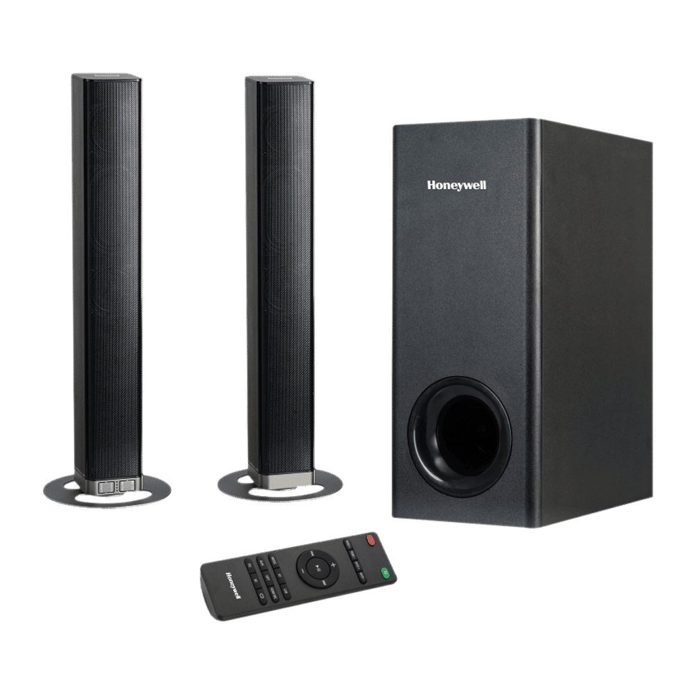 Honeywell Trueno U1000 Duo 100W Bluetooth Soundbar with Remote (Dynamic Sound, 2.1 Channel, Black)_1