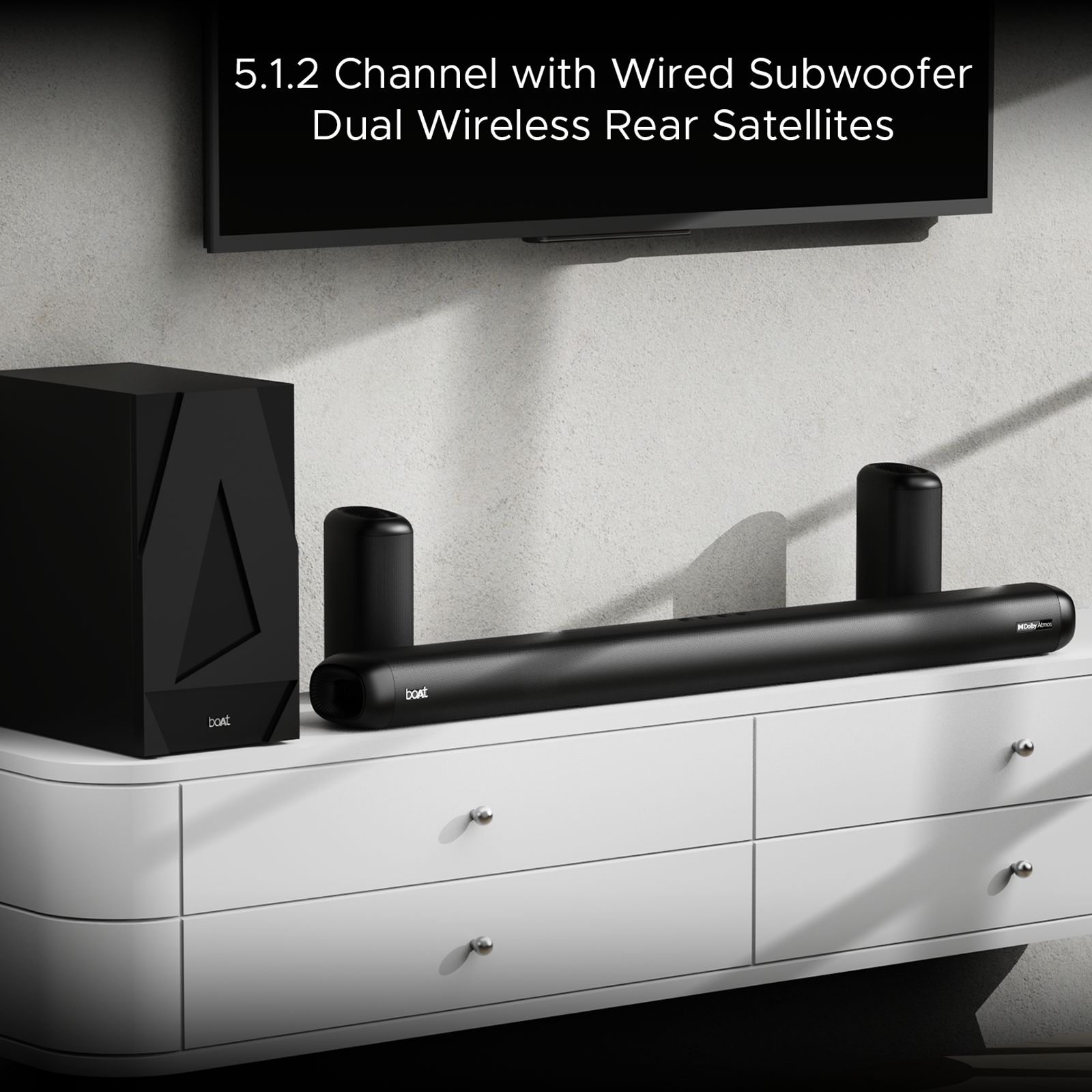 boAt Aavante Bar 5500DA 500W Bluetooth Soundbar with Remote (Dolby Atmos, 5.1.2 Channel, Premium Black) boAt Aavante Bar 5500DA 500W Bluetooth Soundbar with Remote (Dolby Atmos, 5.1.2 Channel, Premium Black)_13
