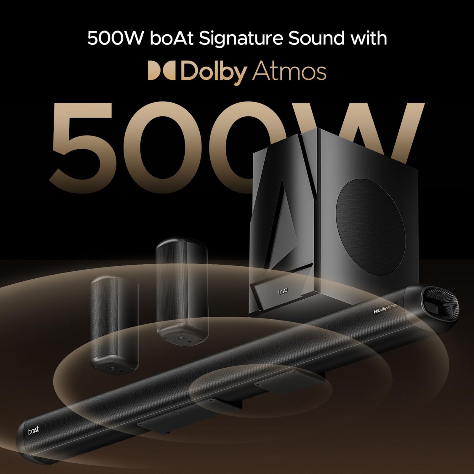 boAt Aavante Bar 5500DA 500W Bluetooth Soundbar with Remote (Dolby Atmos, 5.1.2 Channel, Premium Black) boAt Aavante Bar 5500DA 500W Bluetooth Soundbar with Remote (Dolby Atmos, 5.1.2 Channel, Premium Black)_7