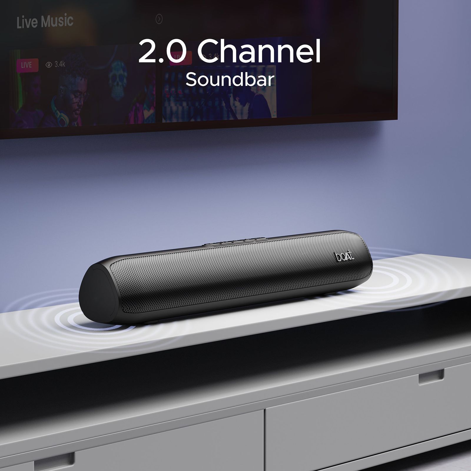 boAt Aavante Bar Groove 16W Bluetooth Soundbar (Signature Sound, 2.0 Channel, Charcoal Black) boAt Aavante Bar Groove 16W Bluetooth Soundbar (Signature Sound, 2.0 Channel, Charcoal Black)_9