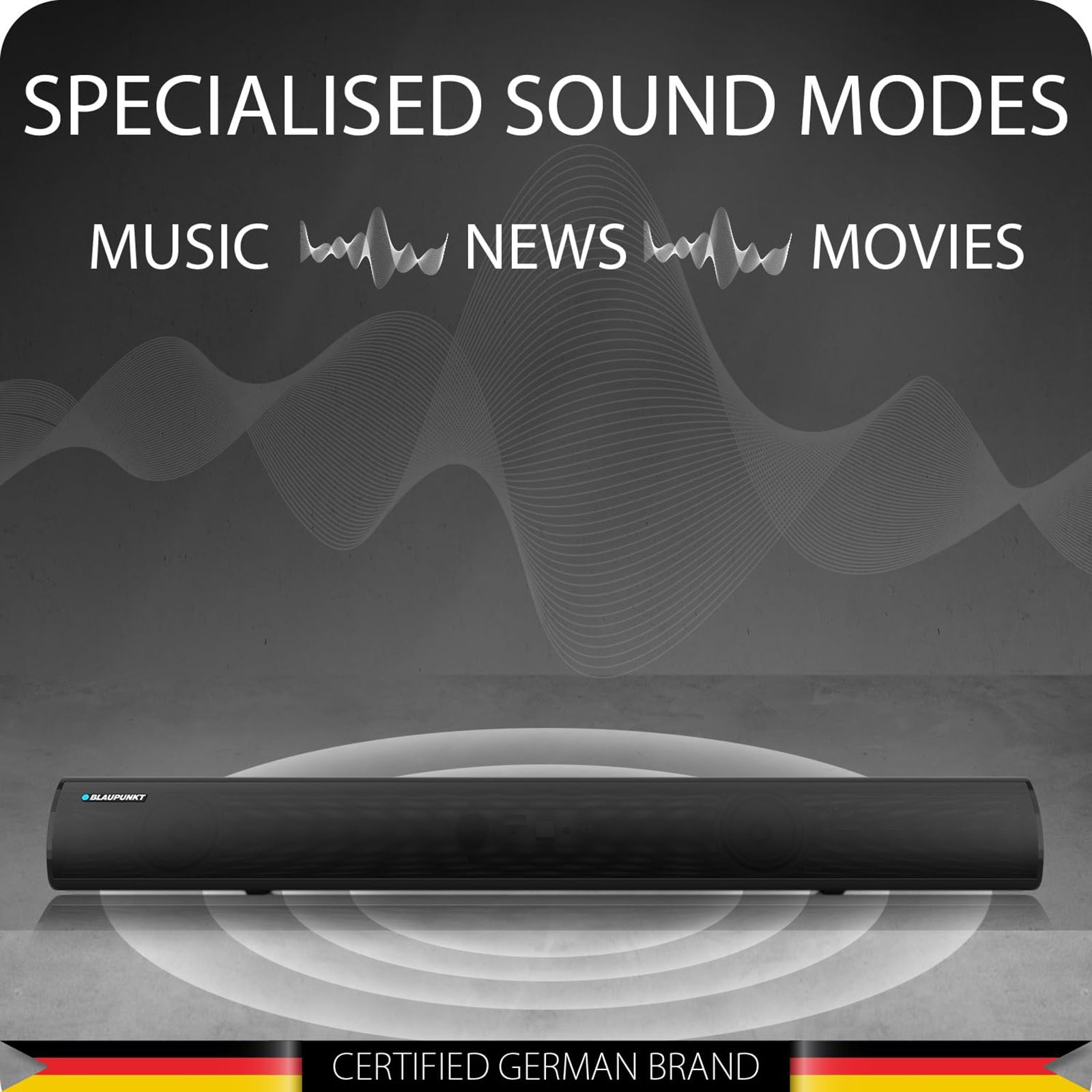 BLAUPUNKT SBA01 Rekurve 100W Bluetooth Soundbar with Remote (Dual Speaker Drivers, 2.1 Channel, Black) BLAUPUNKT SBA01 Rekurve 100W Bluetooth Soundbar with Remote (Dual Speaker Drivers, 2.1 Channel, Black)_10