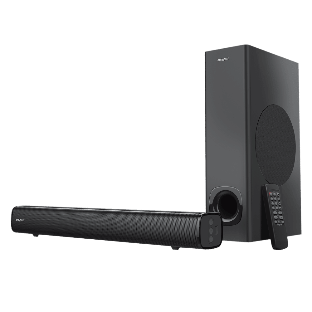 Creative Stage 160W Bluetooth Soundbar with Remote (Deep Thumping Bass, 2.1 Channel, Black)_3